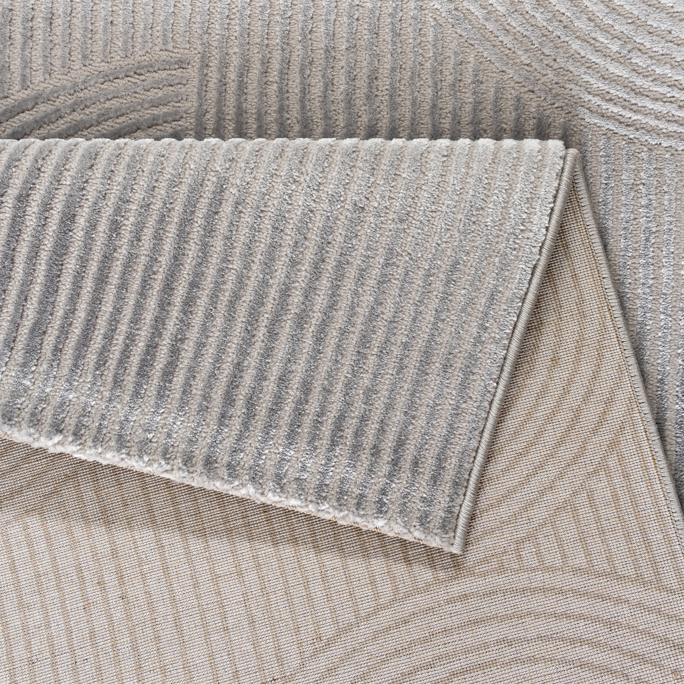 Sehrazat Teppich »Moda 1100 , auch als Läufer« rechteckig 11 mm Höhe Kurzflor, grafisches Hoch Tief  Muster, Wohnzimmer
