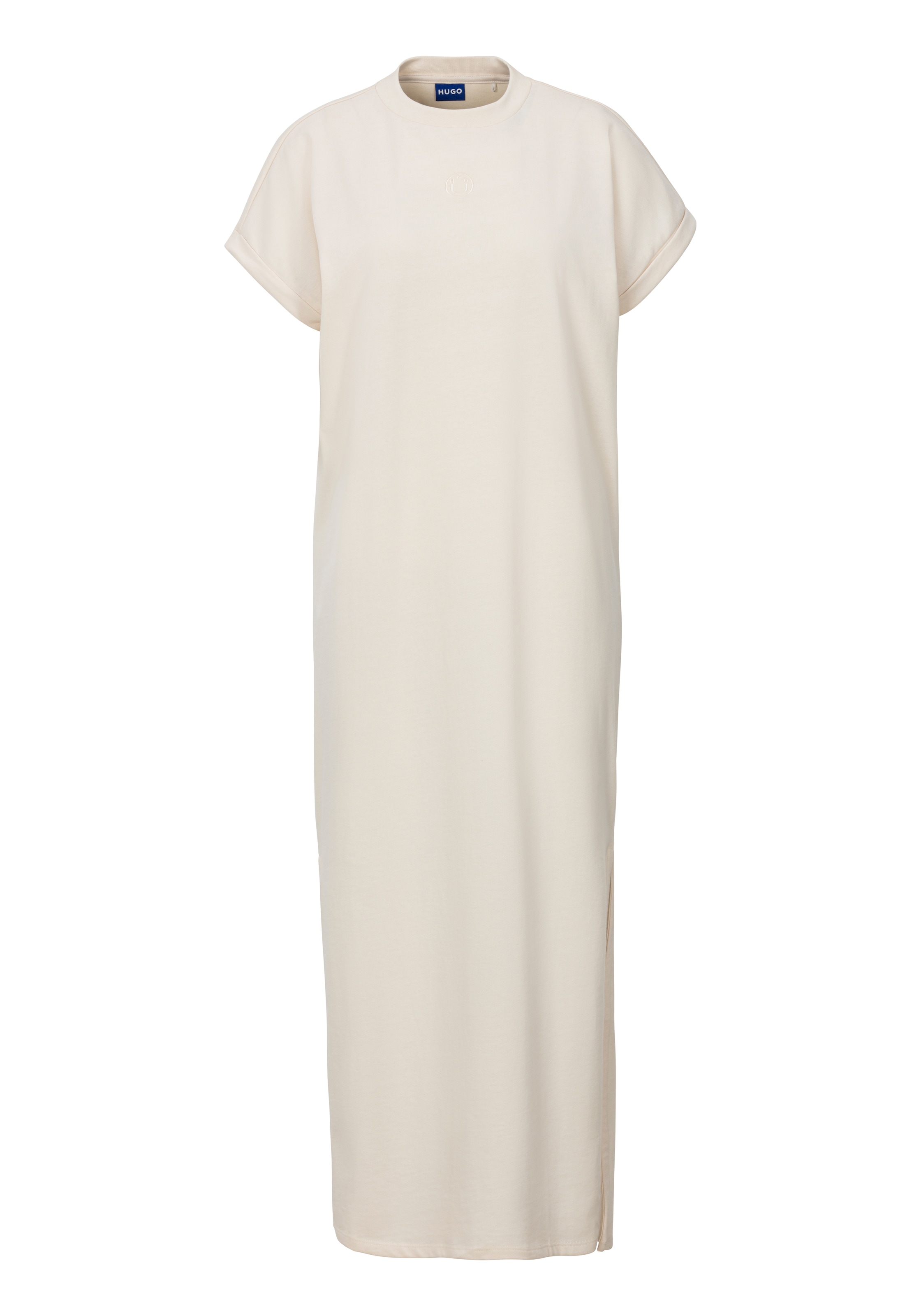 HUGO Blue Jerseykleid »Nalle« Oversized mit Schlitz, mit Logostickerei, Jersey