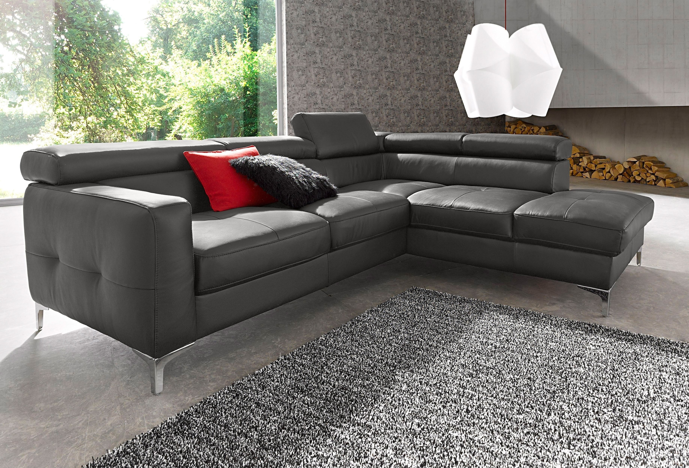COTTA Polstergarnitur »Sammy L-Form«, (Set), Set bestehend aus: Ecksofa mit günstig online kaufen