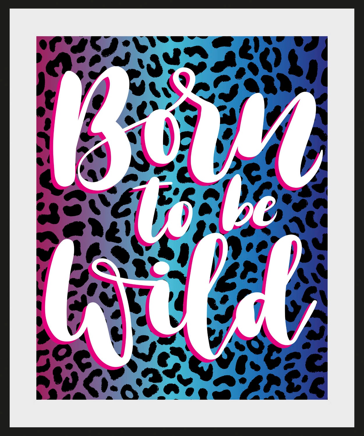 queence Bild »Born to be Wild«, Schriftzüge-Schriftzug-Sprüche & Texte-Humo günstig online kaufen