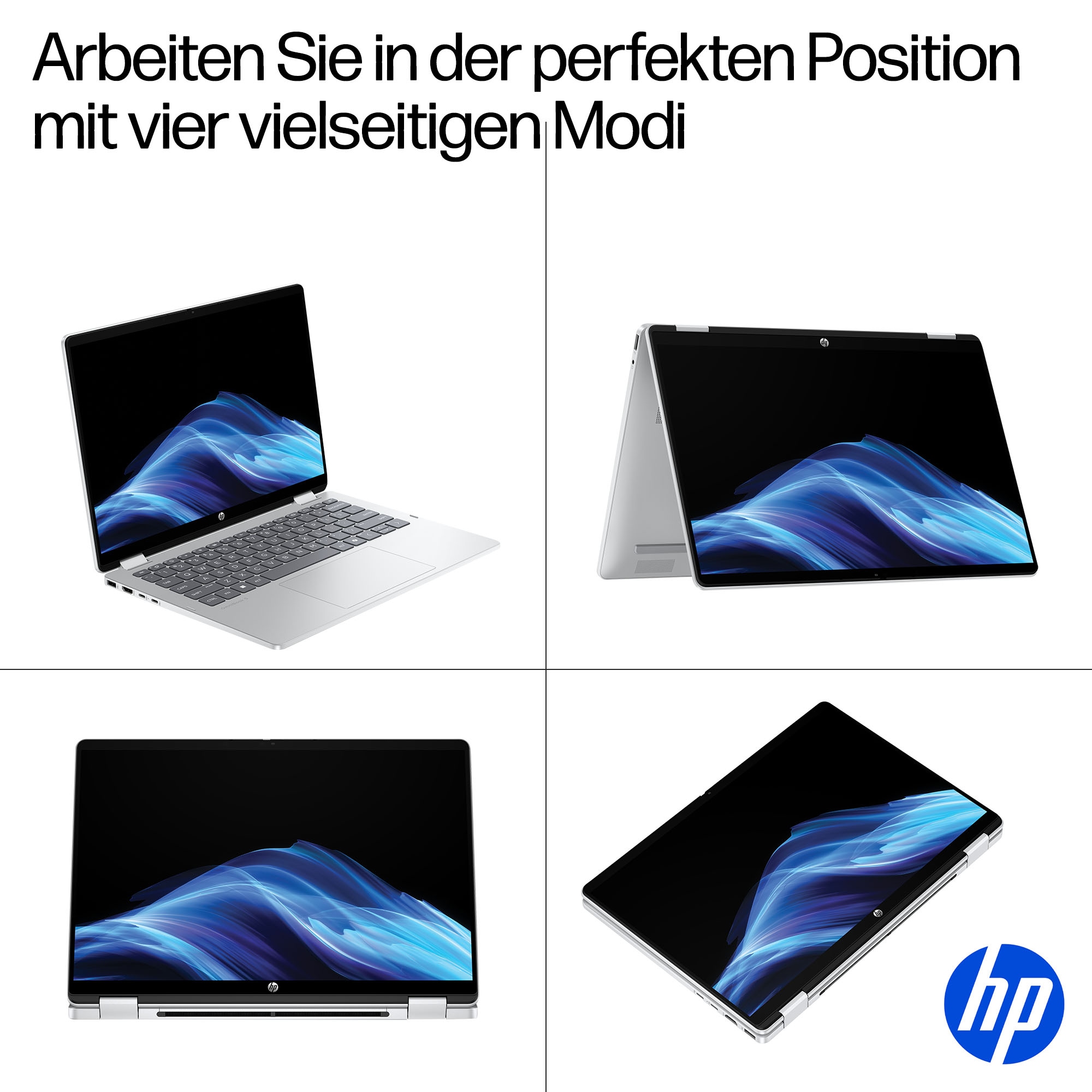 HP Convertible Notebook »14-fp0231ngx« 35,56 cm / 14 ″ Intel Core 3 Intel Graphics 256 GB SSD