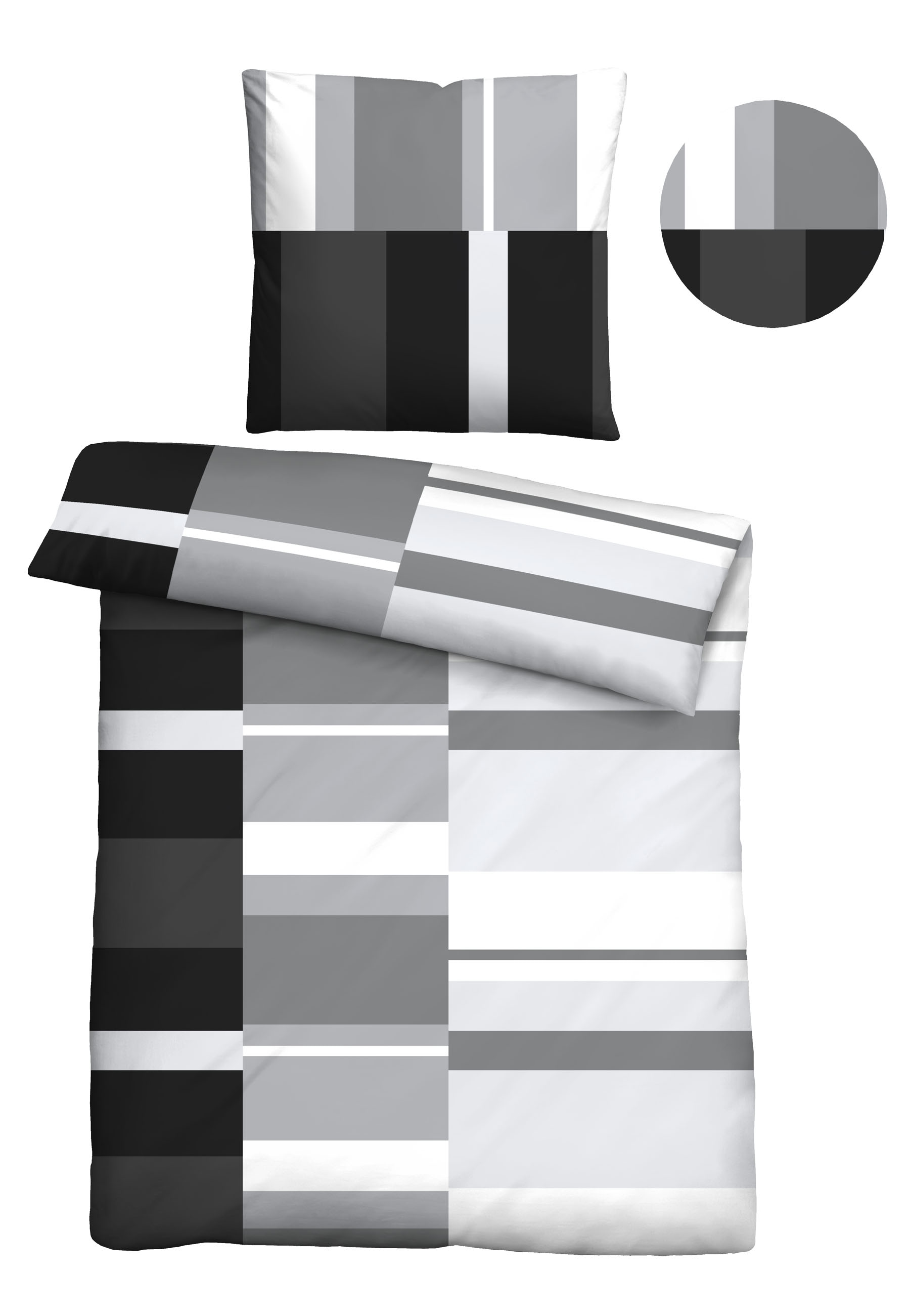 Castell - Markenbettwäsche Bettwäsche »0460125«, Polycotton, hautsympathisch, atmungsaktiv, mit Reißverschlüssen