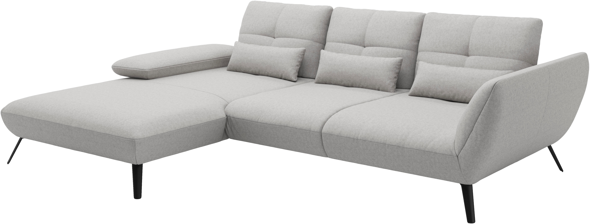 Places of Style Ecksofa »Mikado L-Form«, inkl. Sitztiefenverstellung und Armteilverstellung