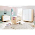 Pinolino® Babyzimmer-Komplettset »Round«, (Set, 3 St.), breit groß; mit Kinderbett, Schrank und Wickelkommode; Made in Europe
