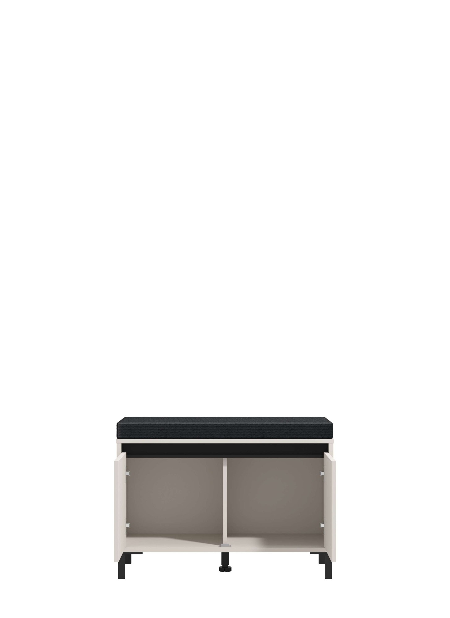 Home affaire Schuhbank »Arran, Schuhschrank, Schuhregal, Schuhtruhe, Schuhkommode, Sitzbank« mit abnehmbarem Sitzkissen, zwei Türen (dahinter zwei Fächer)