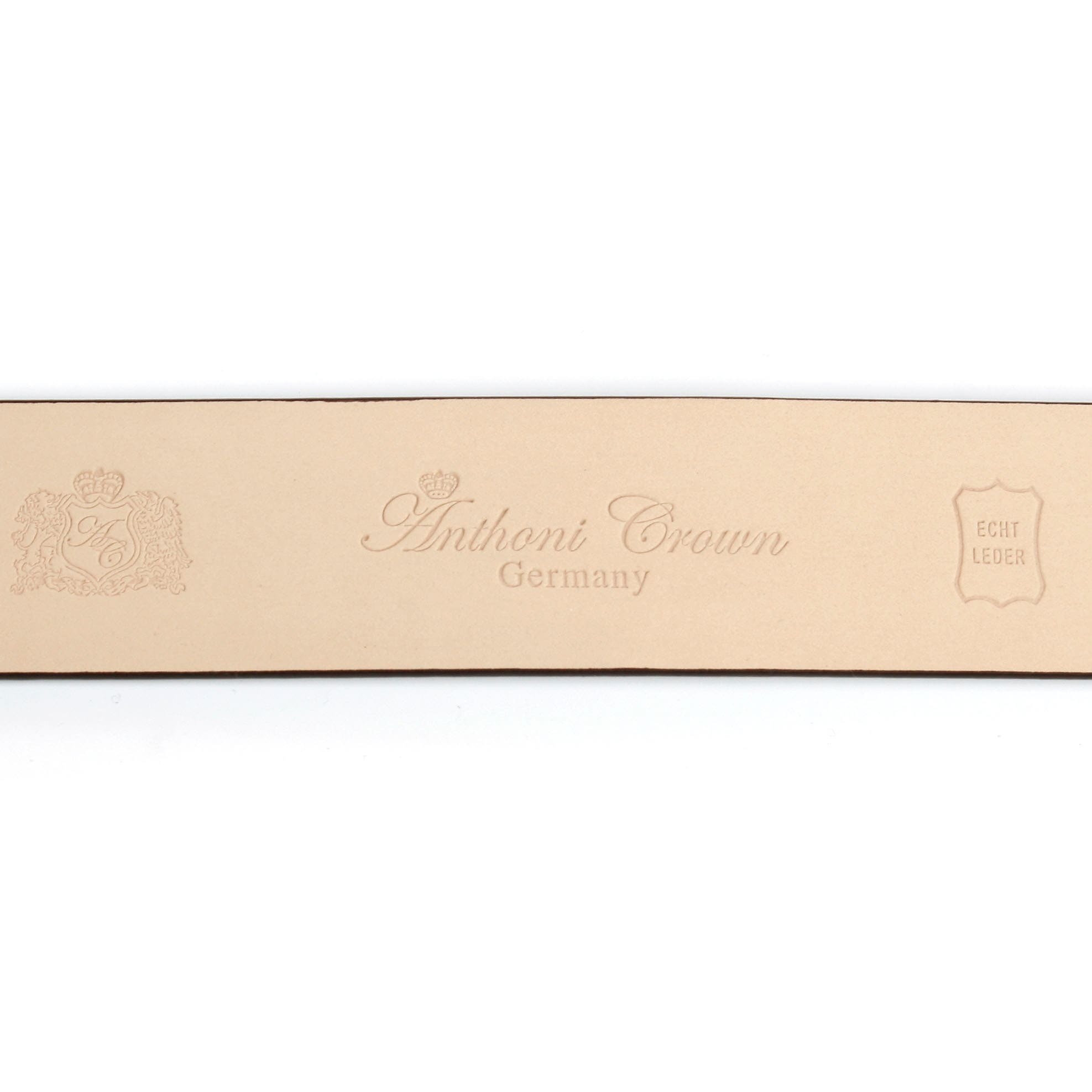 Anthoni Crown Ledergürtel in goldfarben
