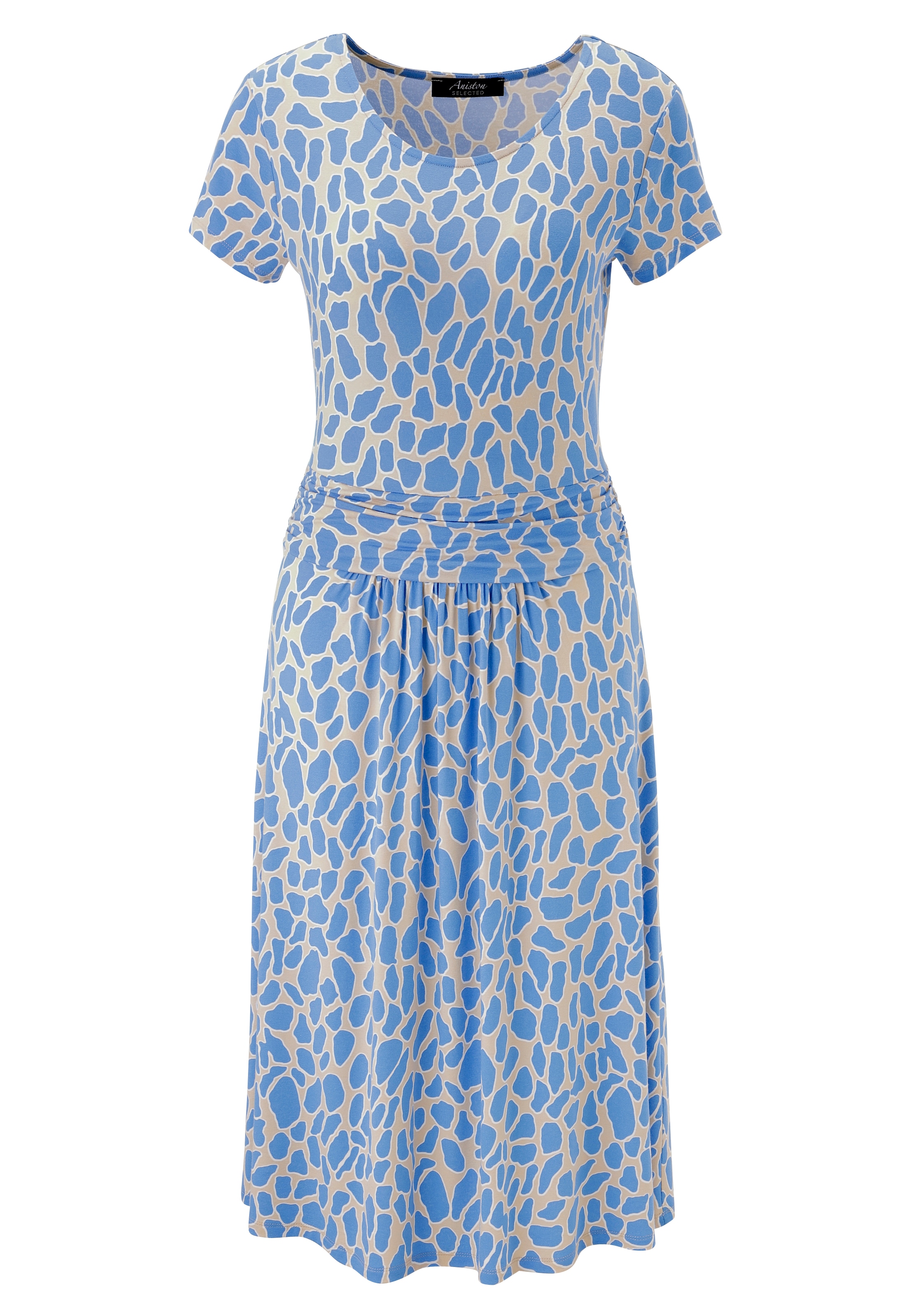 Aniston SELECTED Jerseykleid mit gerafftem Bund in der Taille - NEUE KOLLEKTION