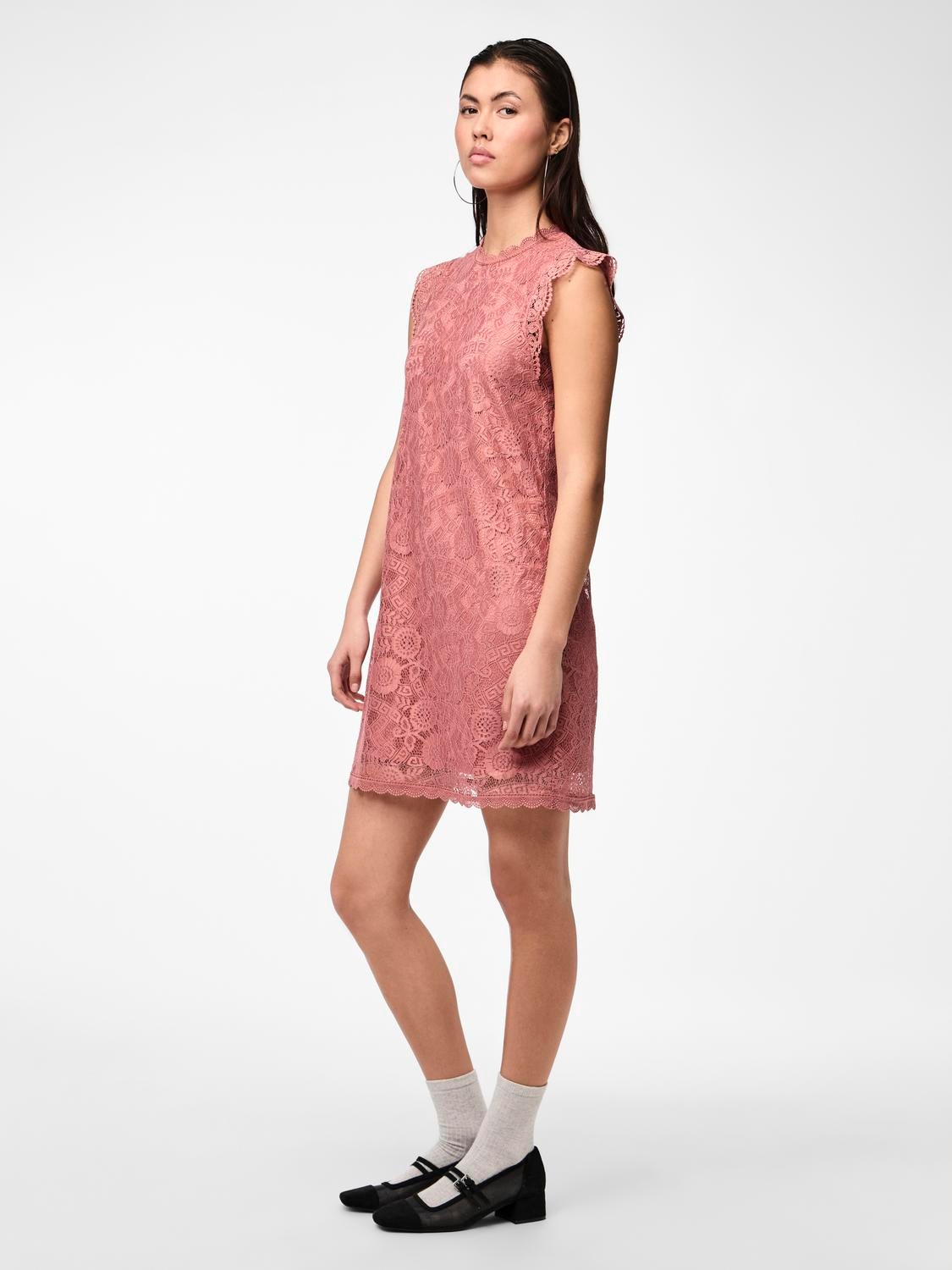 pieces Spitzenkleid »PCOLLINE SL LACE DRESS NOOS«