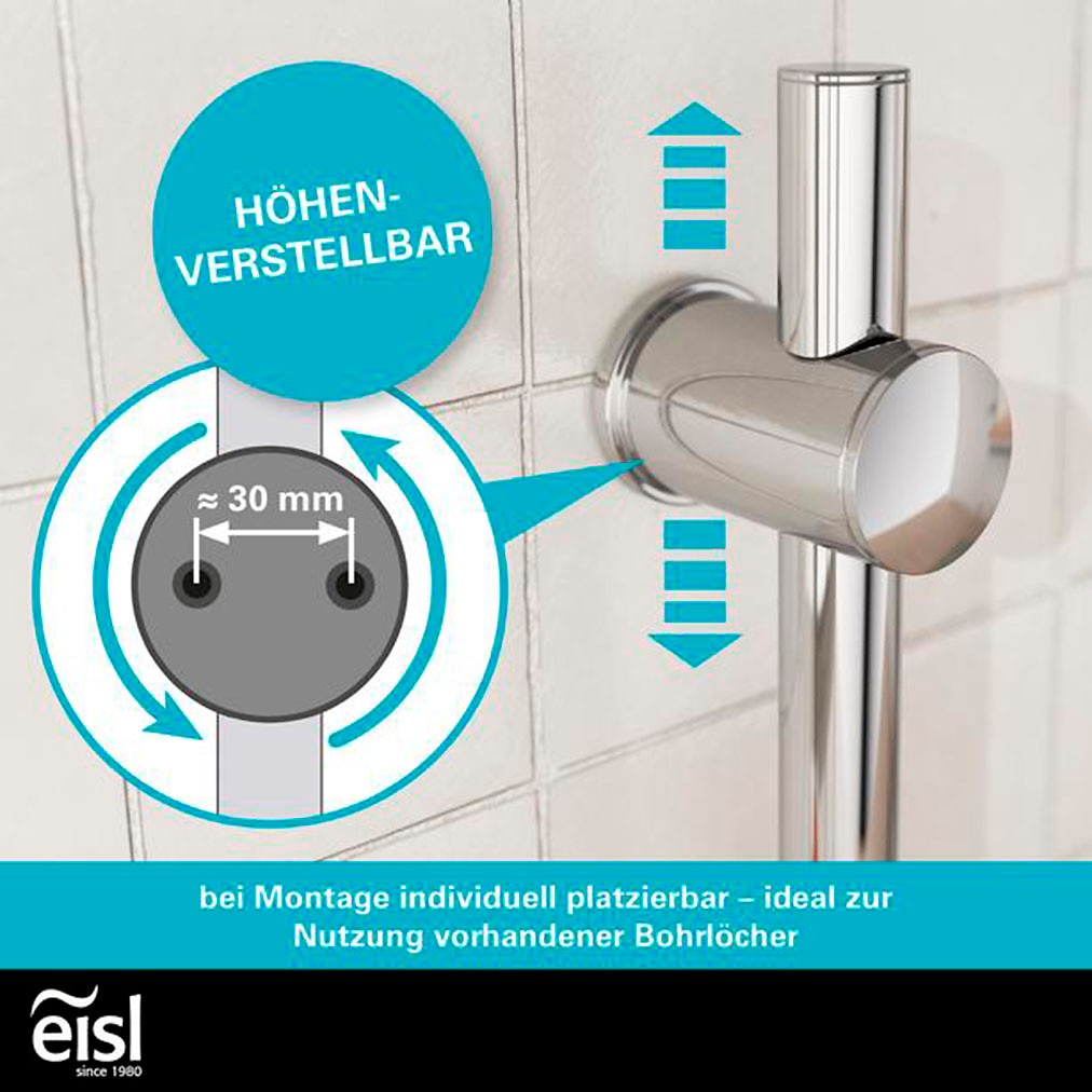 Eisl Stangenbrause-Set »GRANDE VITA« 1 Stk. tlg. Höhenverstellbar / 3-fach verstellbar / Antikalk / wassersparend