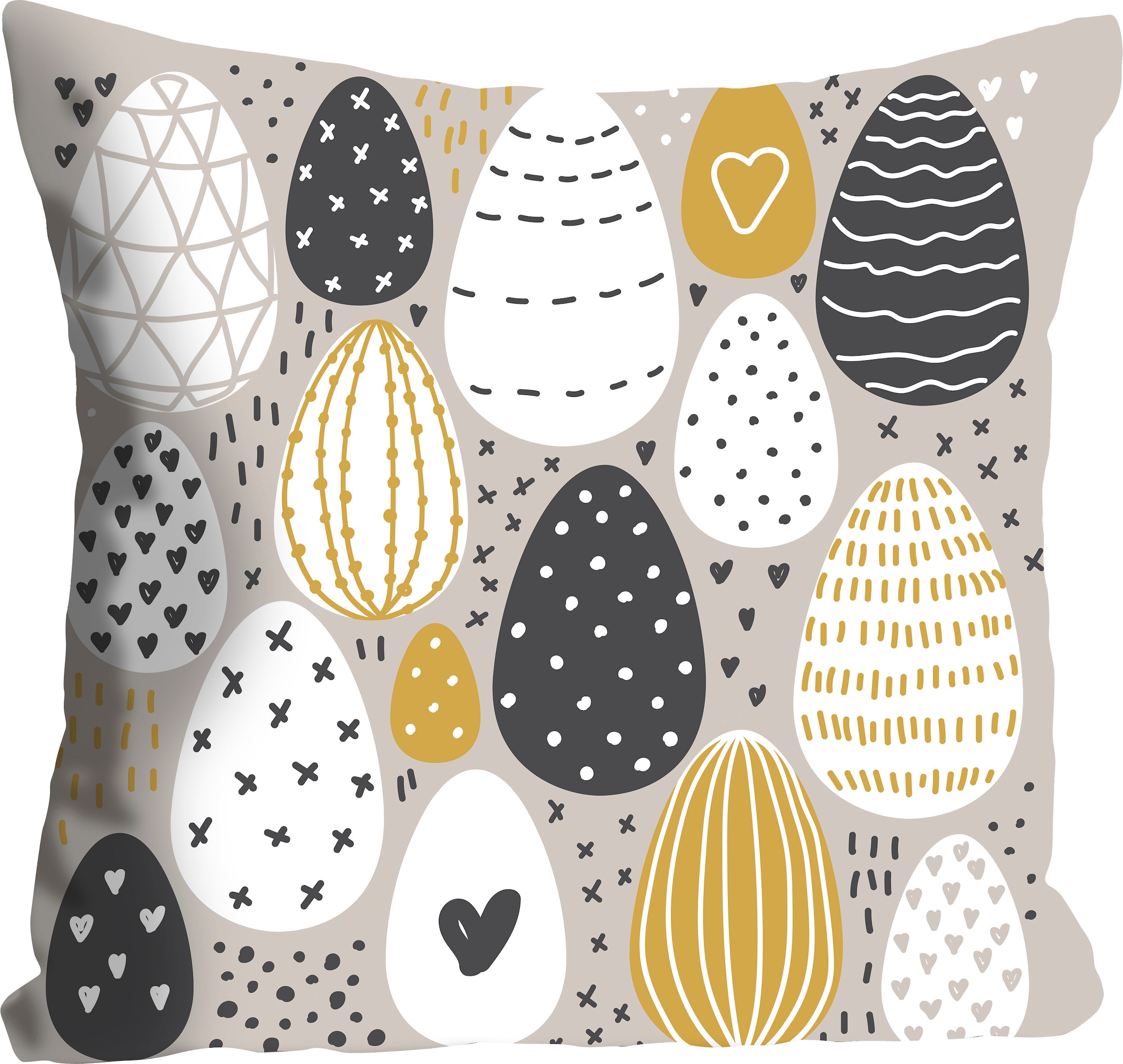 queence Dekokissen »Easteregg« mit bunten Ostereiern