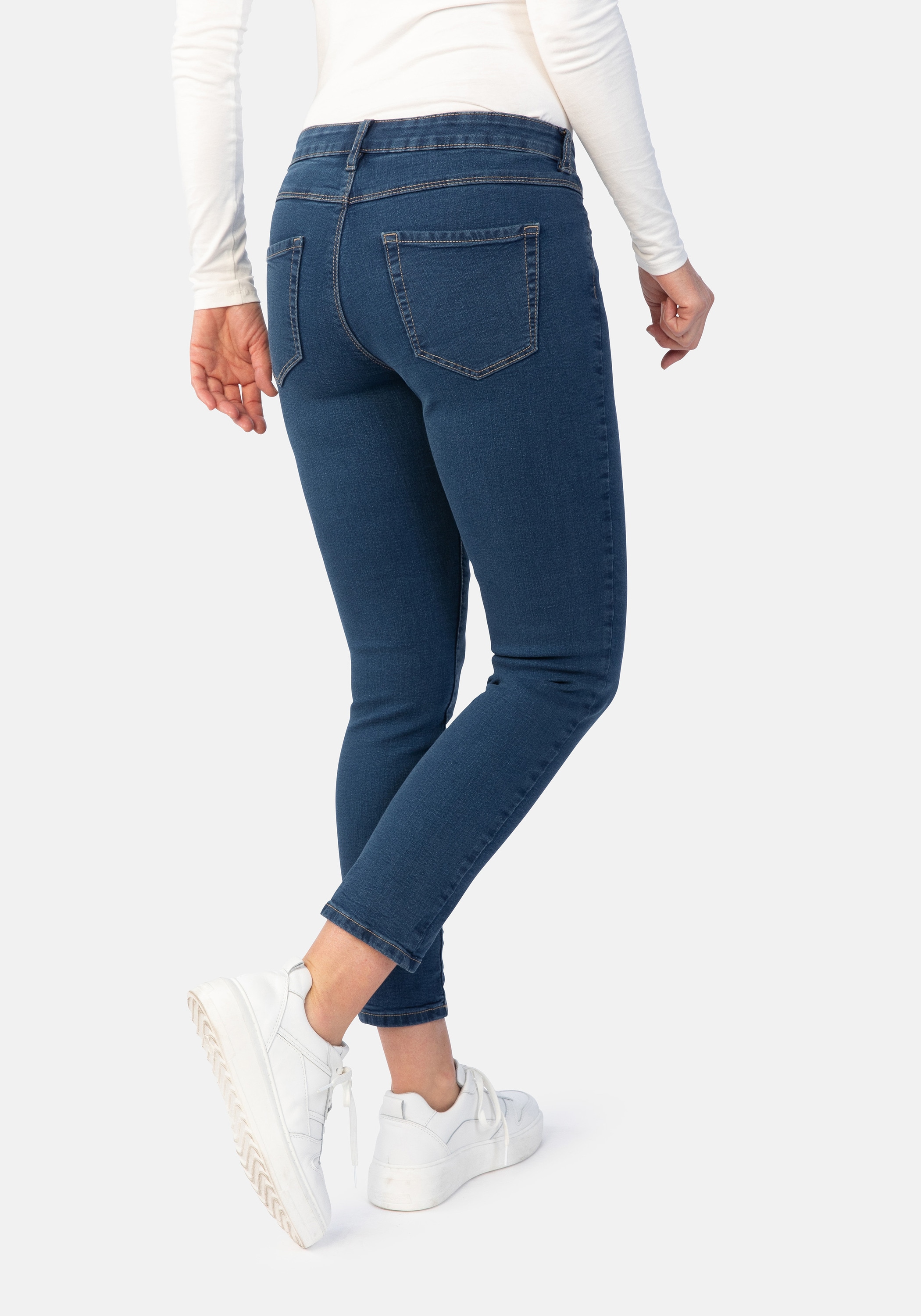 STOOKER WOMEN 5-Pocket-Jeans »Florenz Denim Slim Fit Jeans« Slim Fit Casual Clean Wash Denim Jeans für Damen