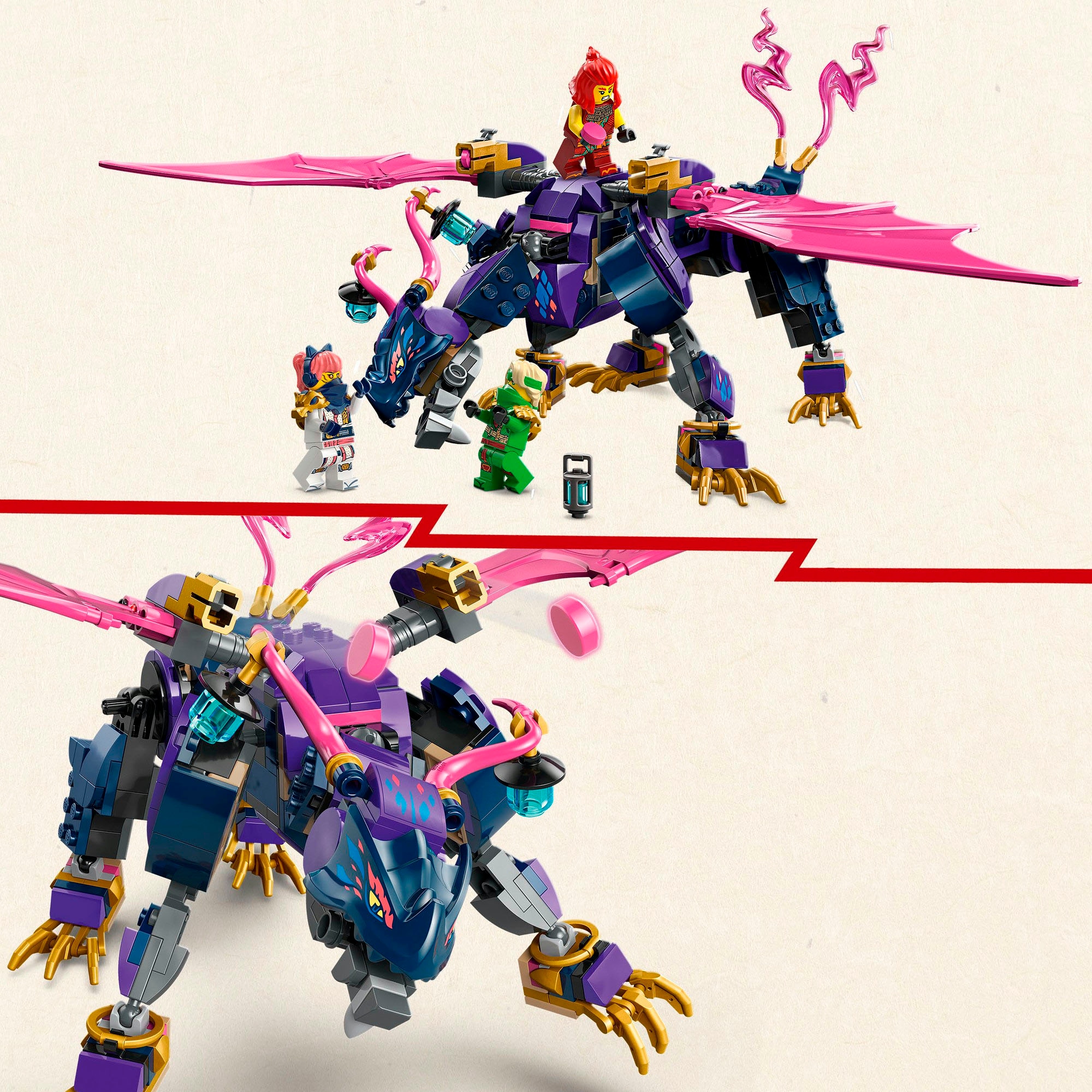 LEGO® Konstruktionsspielsteine »Rontu der Meisterdrache (71842), LEGO Ninjago«, (381 St.), Made in Europe