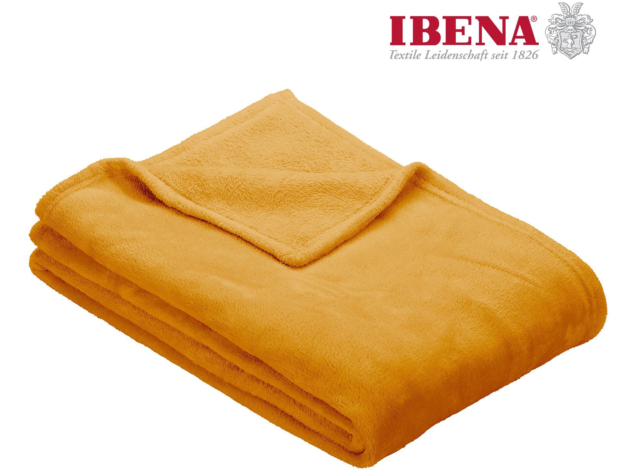 IBENA Wohndecke »Uni Fleecedecke Olbia«, einfarbig schick, Kuscheldecke günstig online kaufen