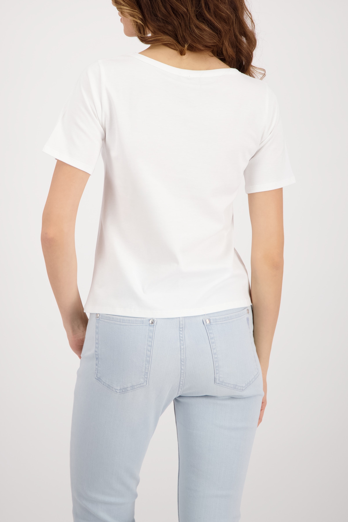 Monari T-Shirt »Shirt verwischte Blume« Regular fit mit Blumenprint