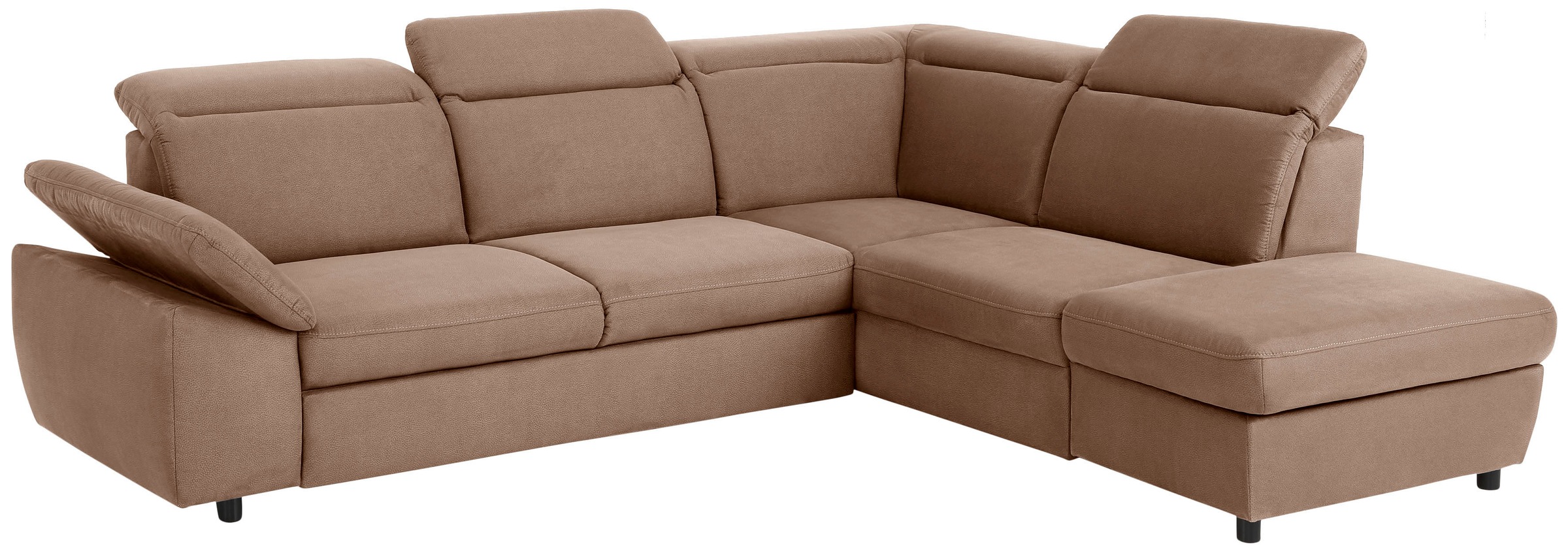 Home affaire Ecksofa »Mauritius L-Form«, mit Ottomane, mit Kopfteil- und Armlehnverstellung