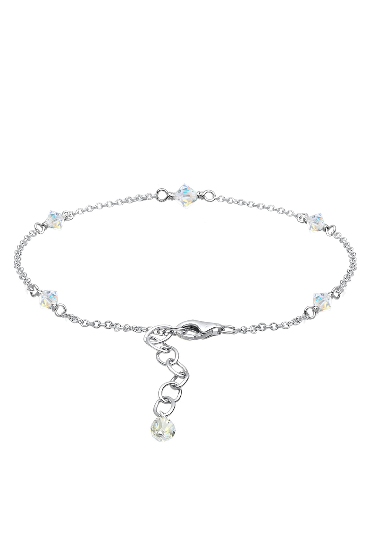 Elli Fußkette »Sommer 925 Silber, mit Kristallen von Swarovski®«