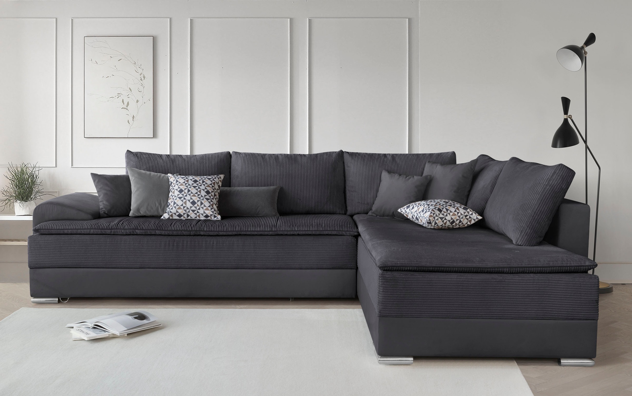 INOSIGN Ecksofa »Boxspringbett Night & Day L-Form mit Dauer-Schlaffunktion günstig online kaufen