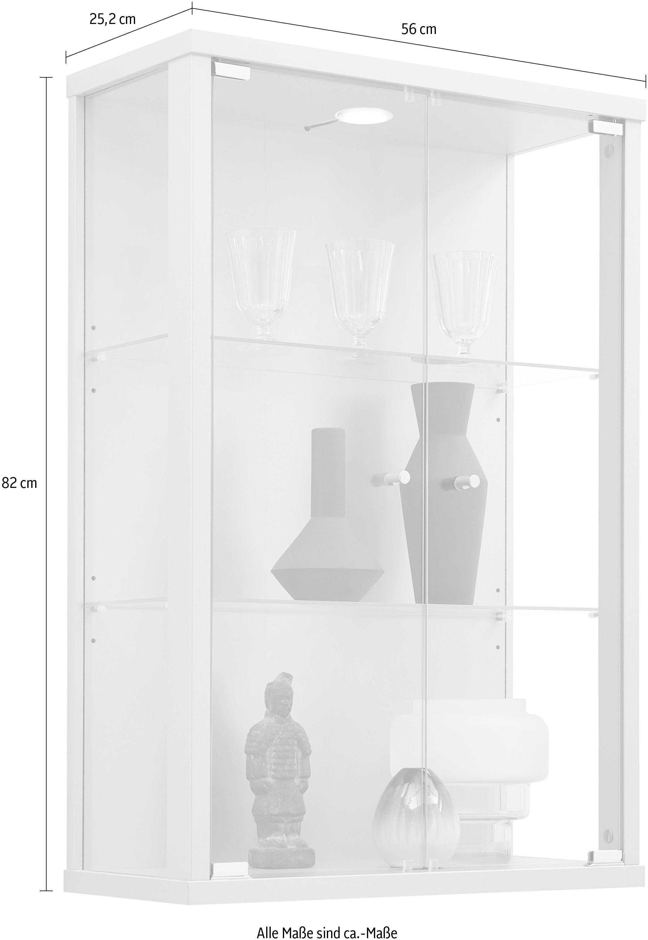 fif möbel Vitrine "OPTIMA", Hängevitrine/Glasvitrine 2x Glastür,perfekt für günstig online kaufen