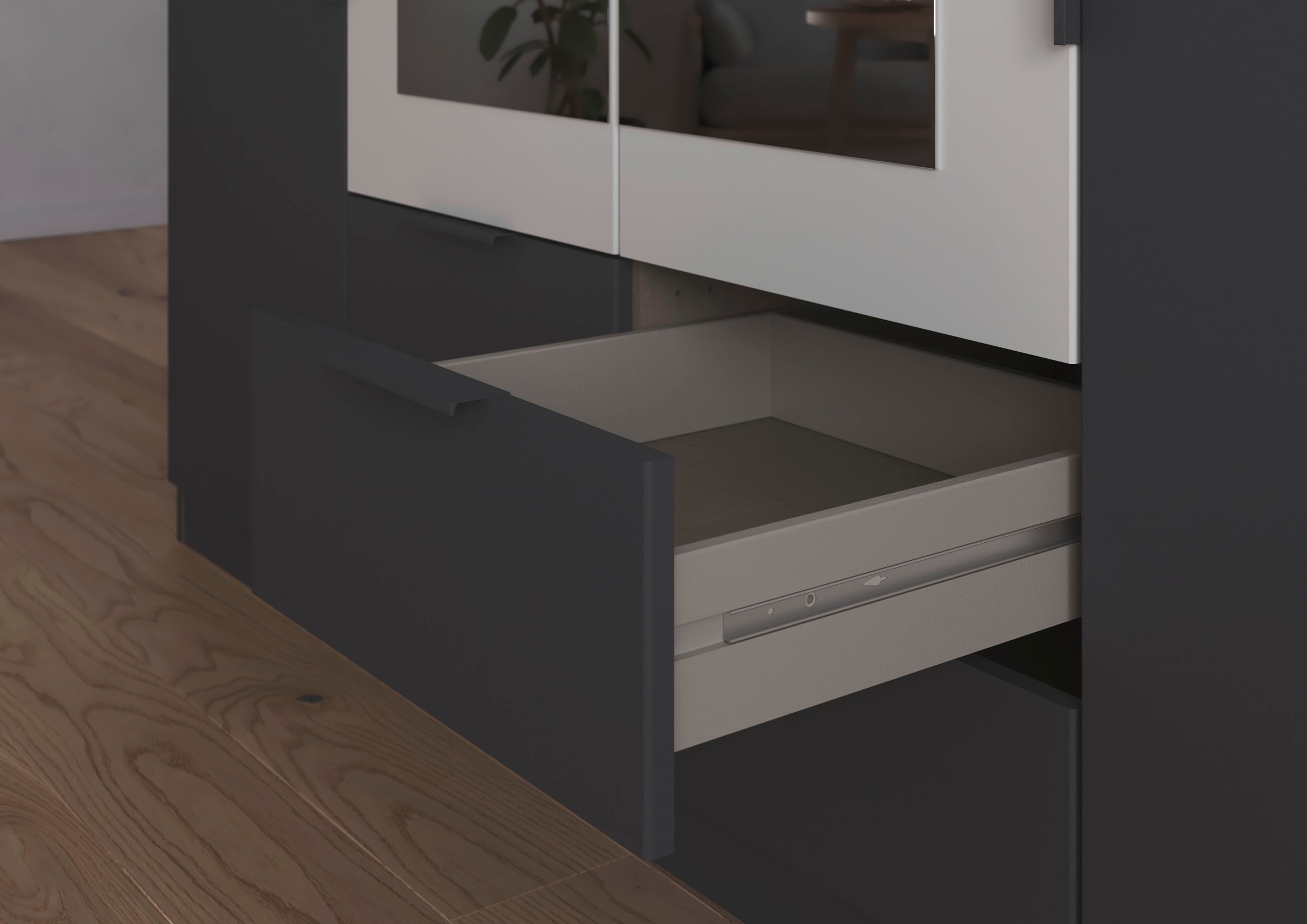 rauch Drehtürenschrank »Kleiderschrank Schrank Garderobe KREFELD optional mit Spiegel«, mit 3 Griff-Varianten, inkl. praktischen Schubladen MADE IN GERMANY