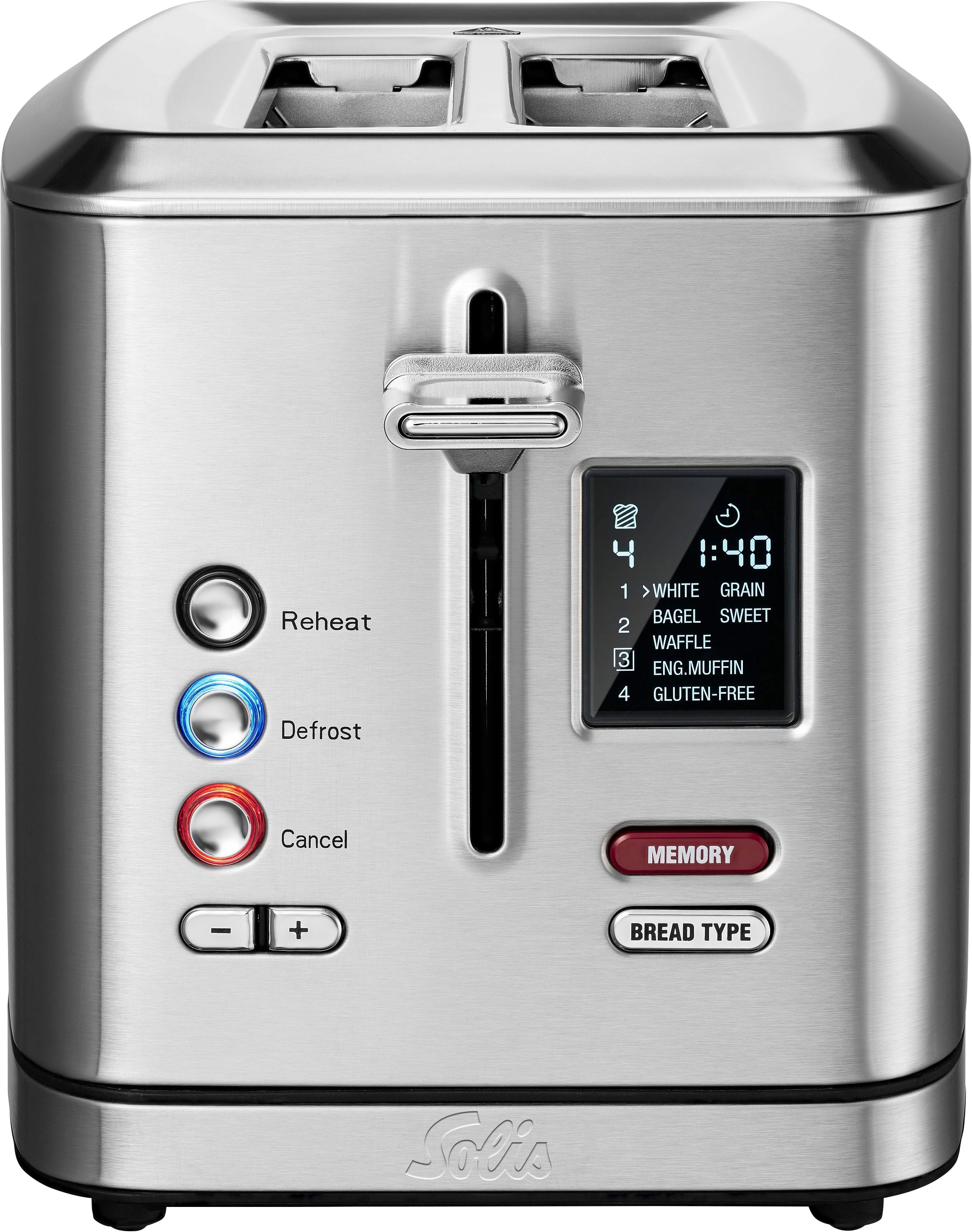 SOLIS OF SWITZERLAND Toaster »Flex Toaster«, 2 Schlitze, für 2 Scheiben, 950 W