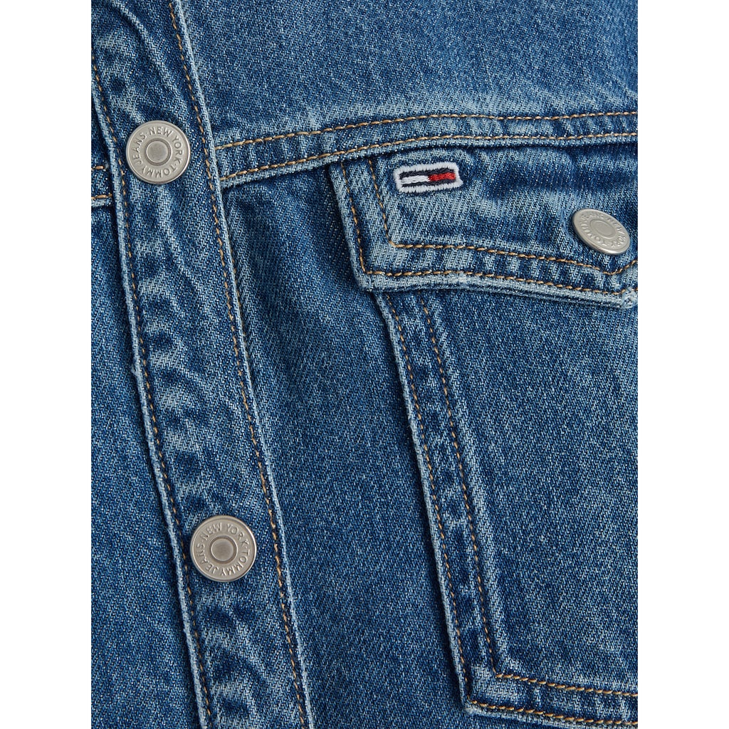 Tommy Jeans Jeanskleid »ALINE LS DRESS AH5032 EXT«, mit Logostickerei