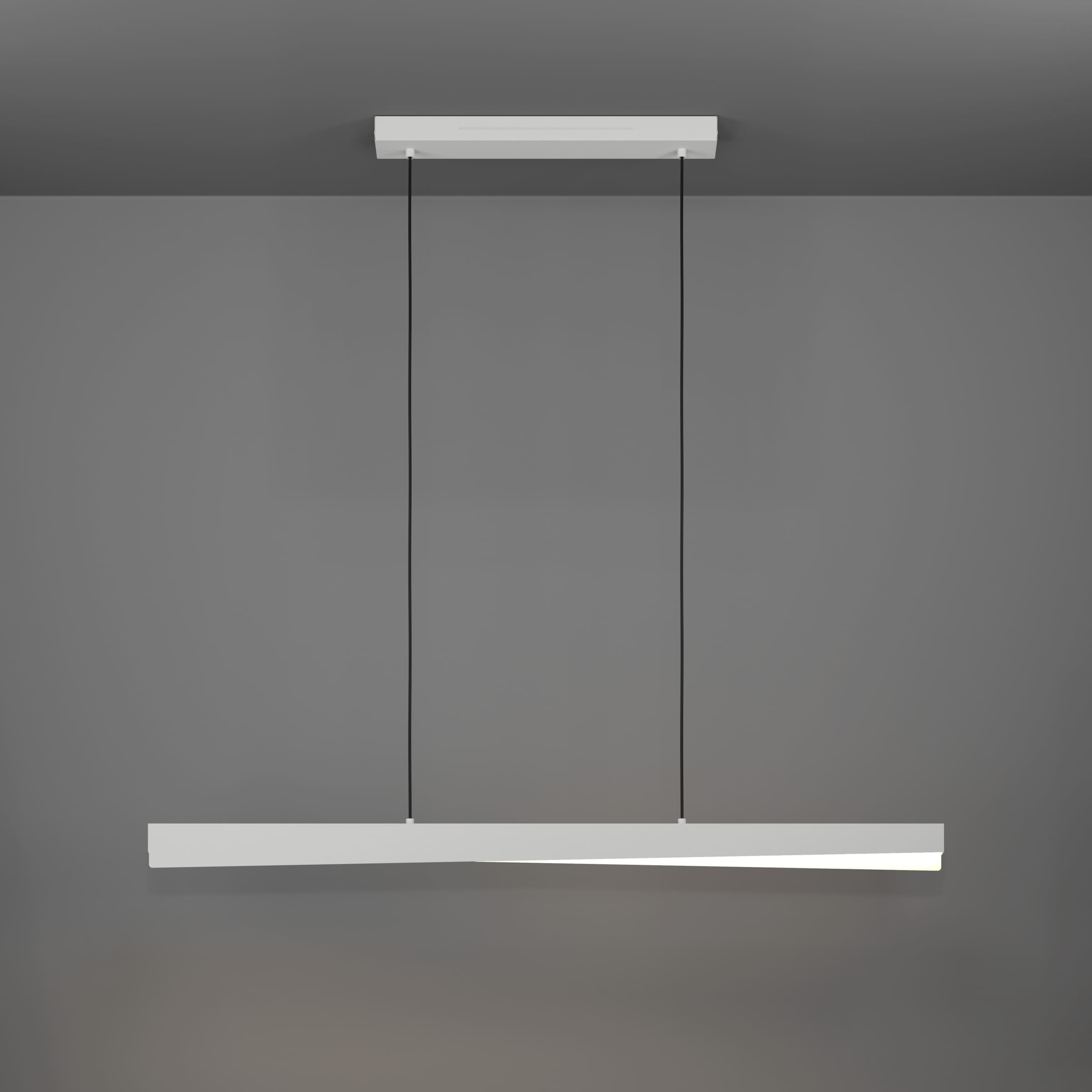 EGLO Hängeleuchte »BOLOGNANO-Z Pendellampe - Alu, Stahl - LED - 19W - IP20« LED-Modul 1 Stk. Kaltweiß | Neutralweiß | RGB | Warmweiß Hängelampe, Deckenlampe, Wohnzimmer, Esszimmer, L117 x B7 x H110 cm