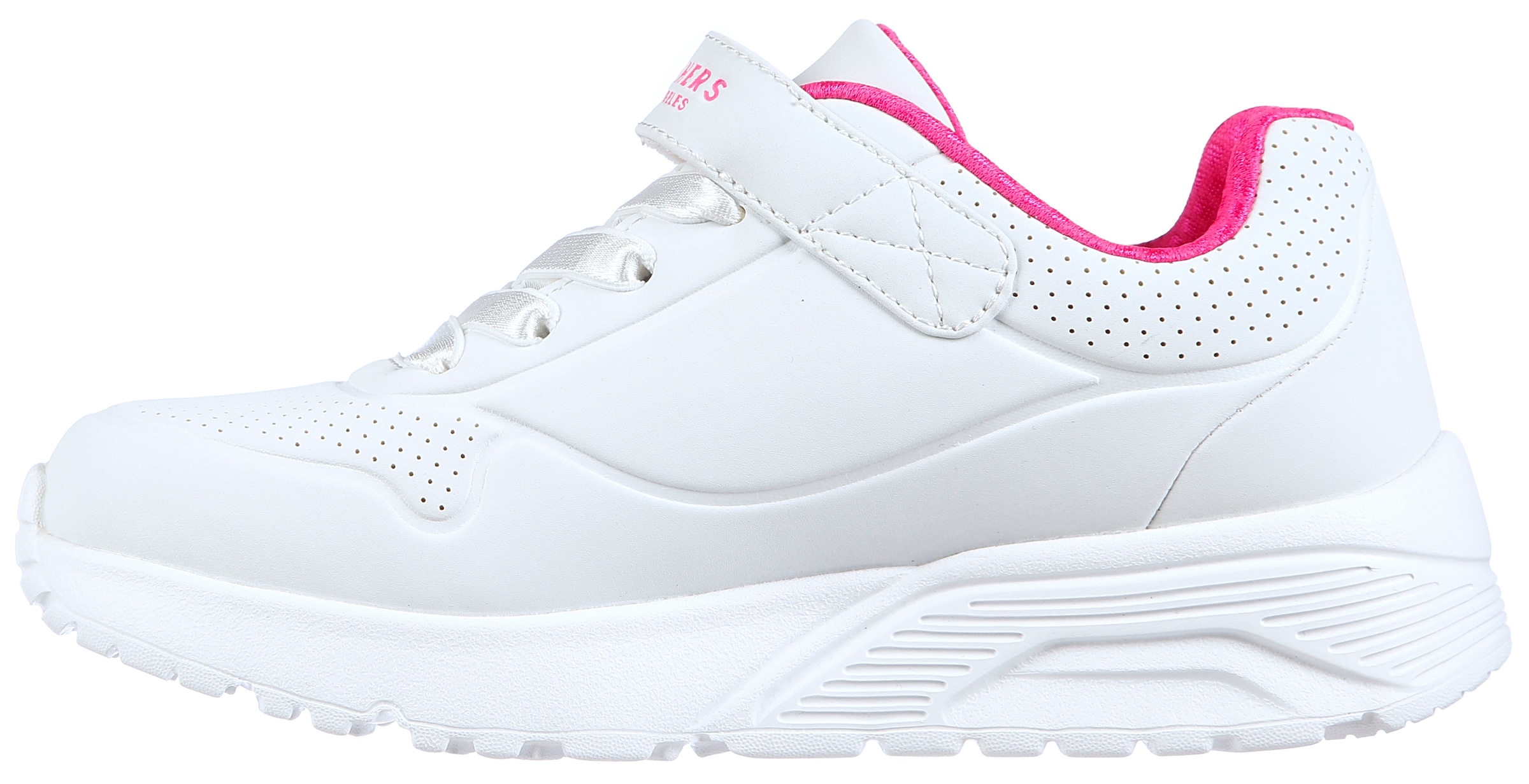 Skechers Sneaker »UNO LITE«, Plateausneaker, Retro Sneaker, Klettschuh im Monochrome Look