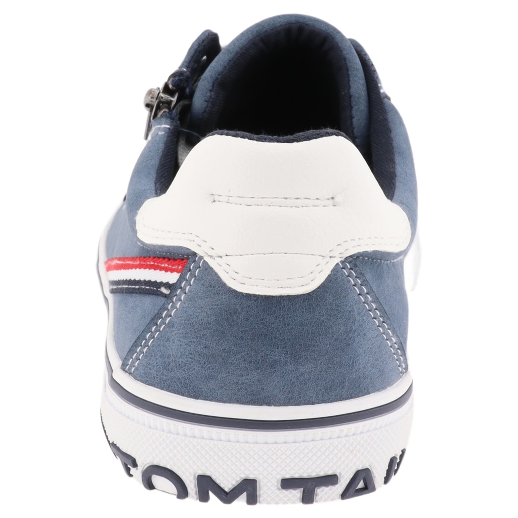 TOM TAILOR Sneaker, mit Kontrastbesatz, Freizeitschuh, Halbschuh, Schnürschuh