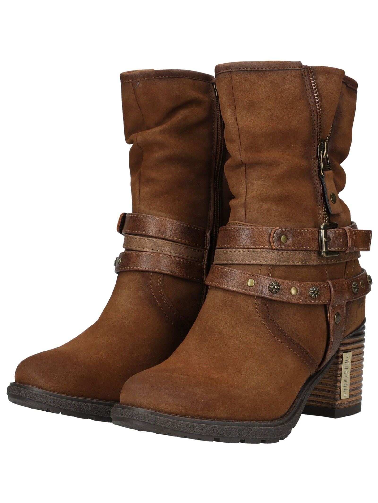 Mustang Shoes High-Heel-Stiefelette »Mustang Shoes Stiefelette Lederimitat«