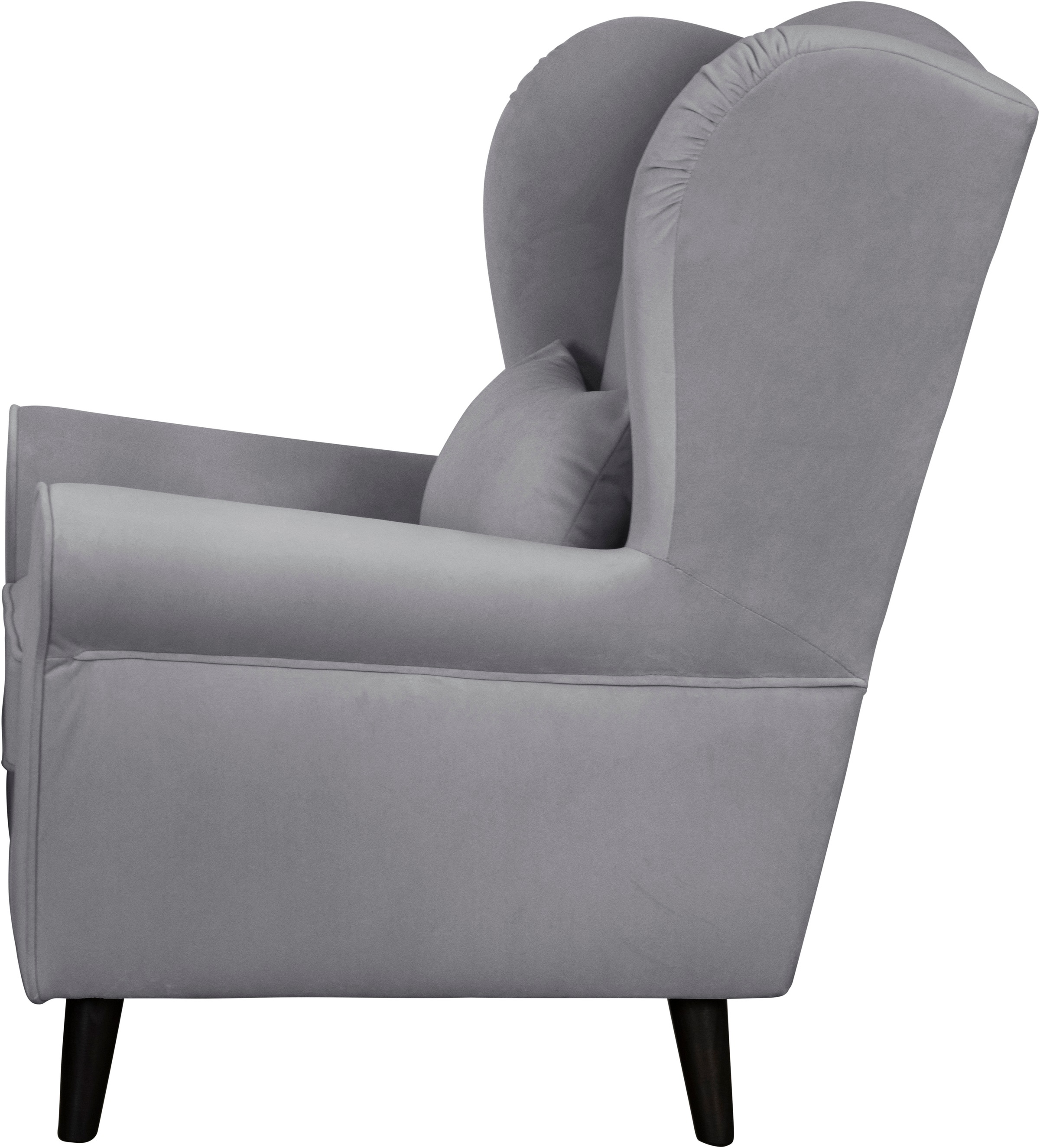Home affaire Sessel »Ohrensessel CHISTELLE, wahlweise mit Polsterhocker«, mit Wellenunterfederung, Maße: B/T/H: 81/87/99 cm