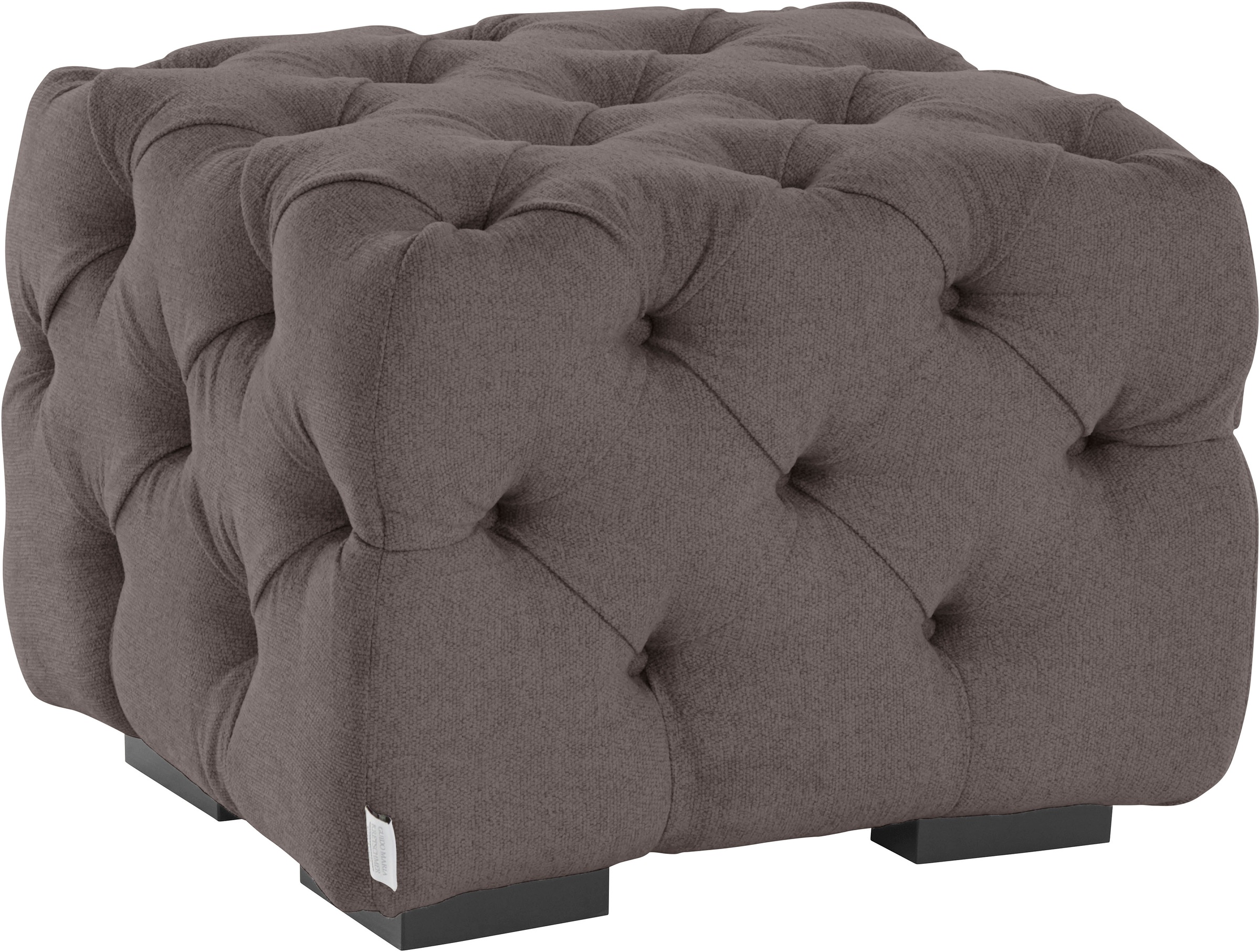 Guido Maria Kretschmer Home&Living Polsterhocker »Kalina«, mit klassischer Chesterfield-Knopfheftung, passend zur Serie "Kalina"