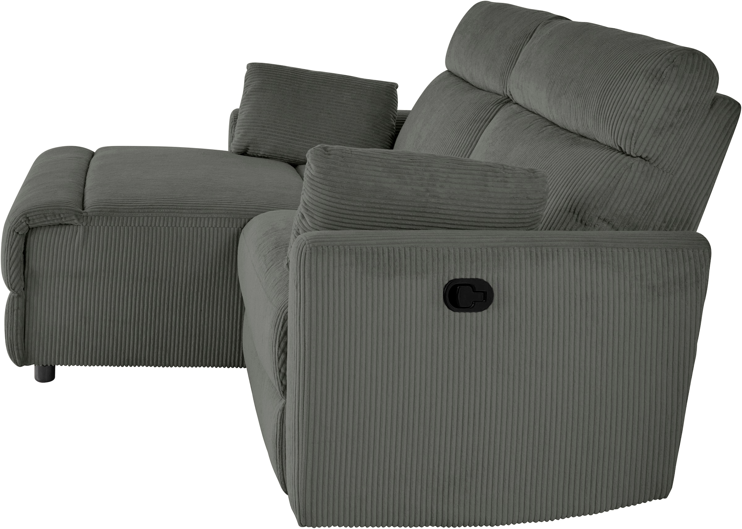 OTTO home Ecksofa »JENNA L-Form,  209cm - OTTO. Verlässliche Qualität.« manuelle o. elektrische Relaxfunktion, USB A/C, weicher Sitz, Cord.