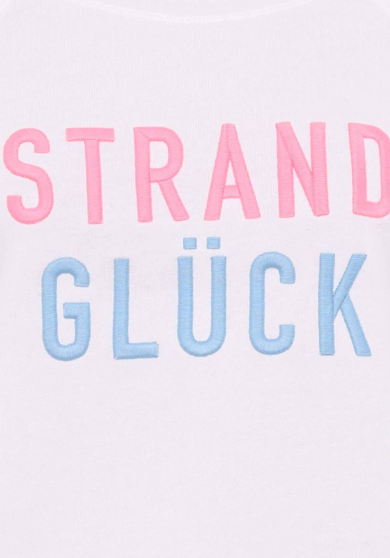 Zwillingsherz Langarmshirt Regular Fit, Langarm, Rundhalsausschnitt, Stickerei, Schriftzug