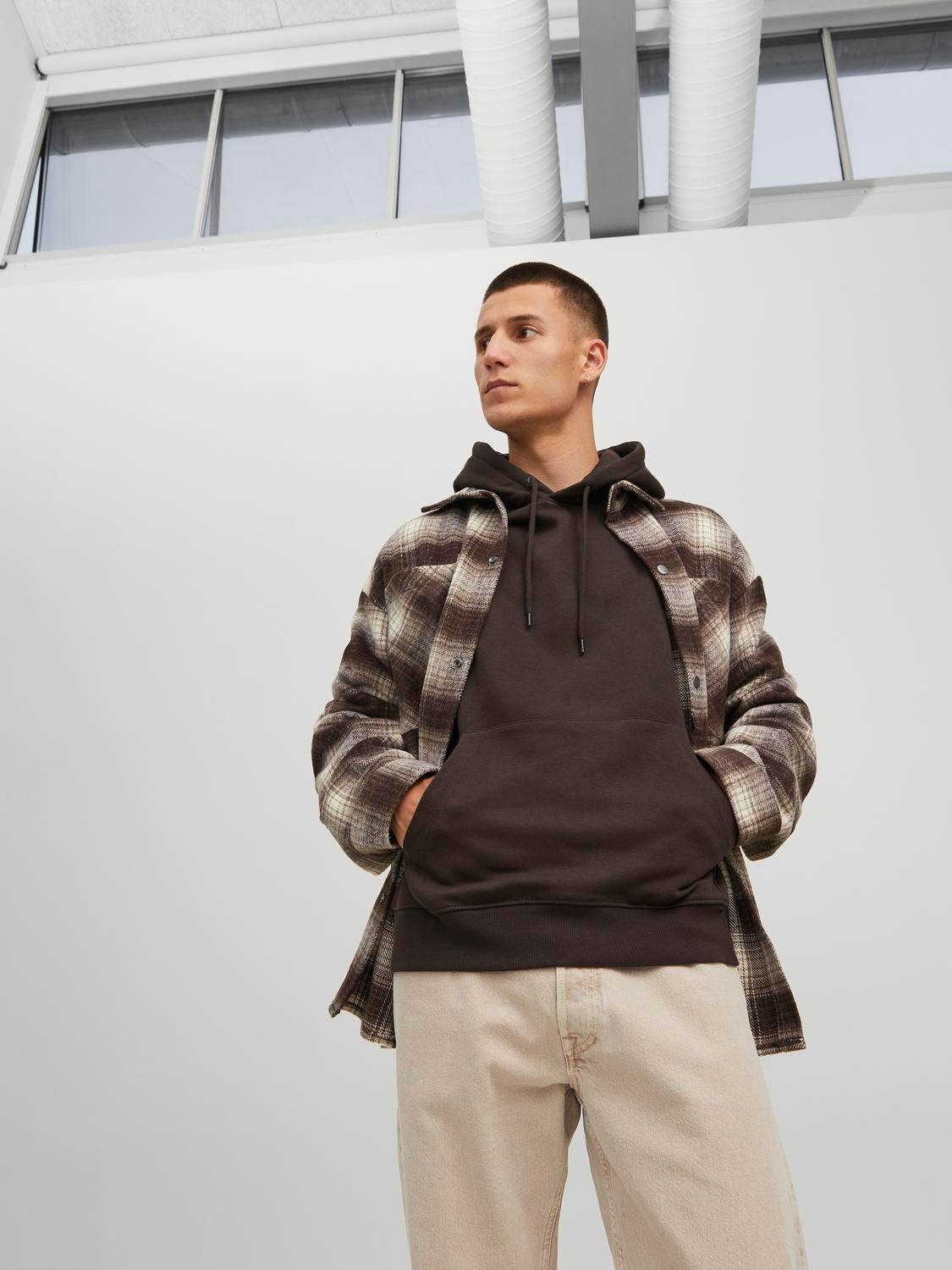 Jack & Jones Kapuzensweatshirt »JJESTAR BASIC SWEAT HOOD NOOS«, mit Rippbündchen
