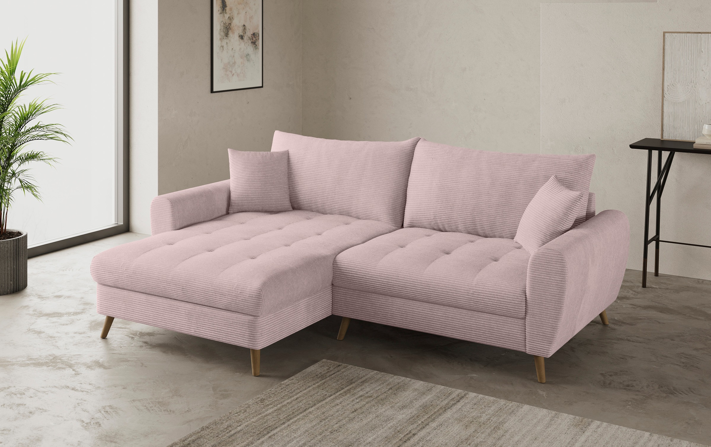 Mr. Couch Ecksofa »Blackburn II, L-Form«, Mit Kaltschaumpolsterung bis 140 kg belastbar