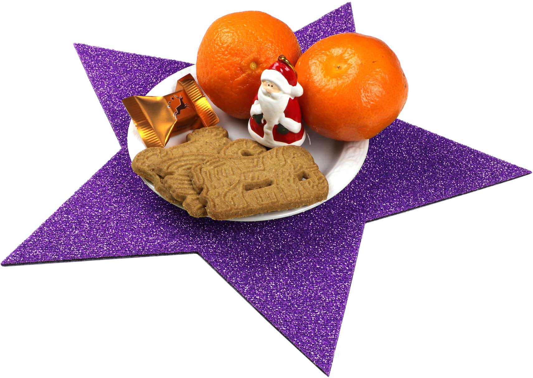 Primaflor-Ideen in Textil Platzset »Stern, Weihnachtsdeko«, (Set, 2 St.), auch ideal als Untersetzer oder Dekoration, Größe 29,5 cm