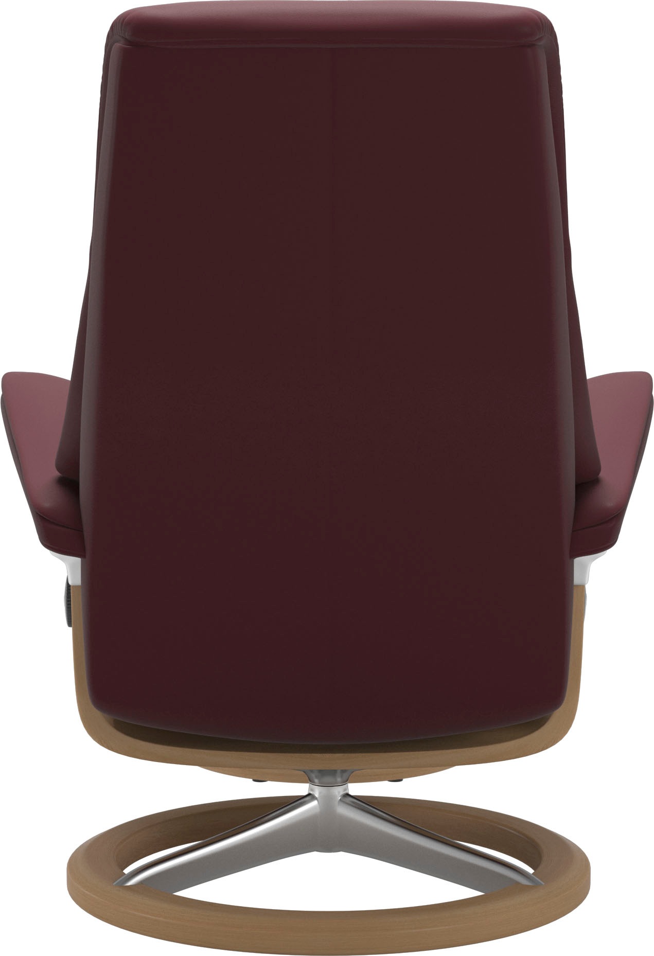 Stressless® Relaxsessel »View«, (Set, Relaxsessel mit Hocker), mit Signature Base, Größe M,Gestell Eiche