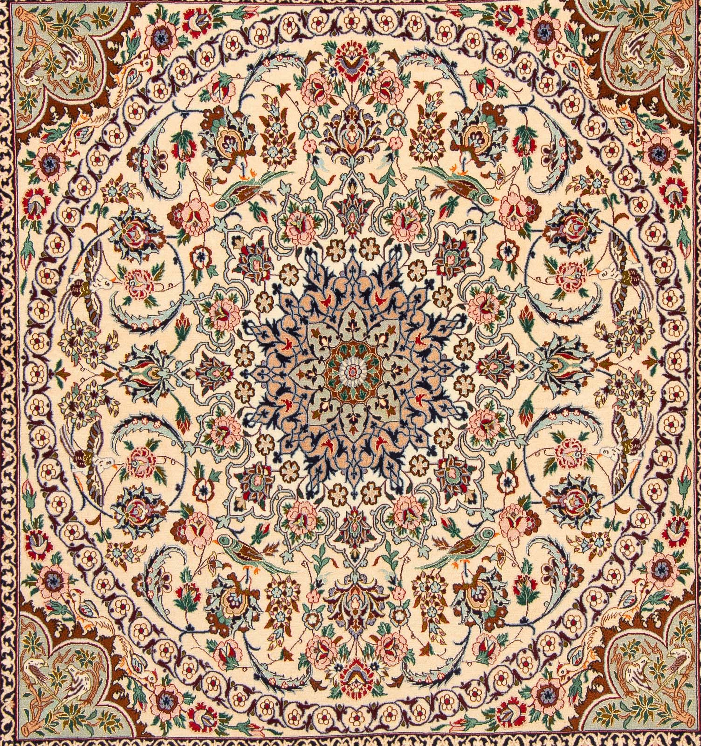 4. Bild von morgenland Orientteppich »Perser - Isfahan - Premium quadratisch - 211 x 200 cm - mehrfarbig«, quadratisch