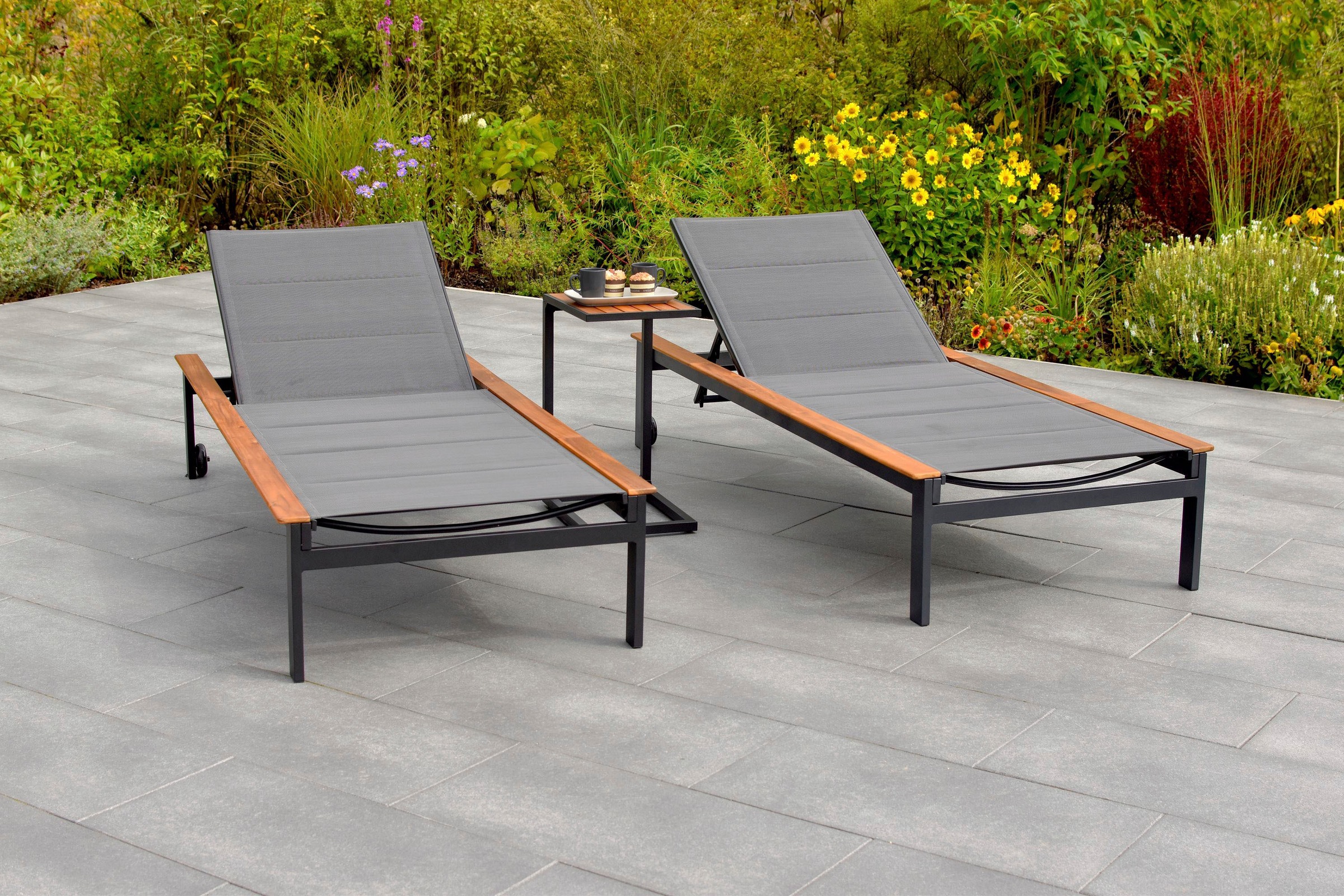 MERXX Gartenliege »Paxos« 2 Liegen und Beistelltisch günstig online kaufen