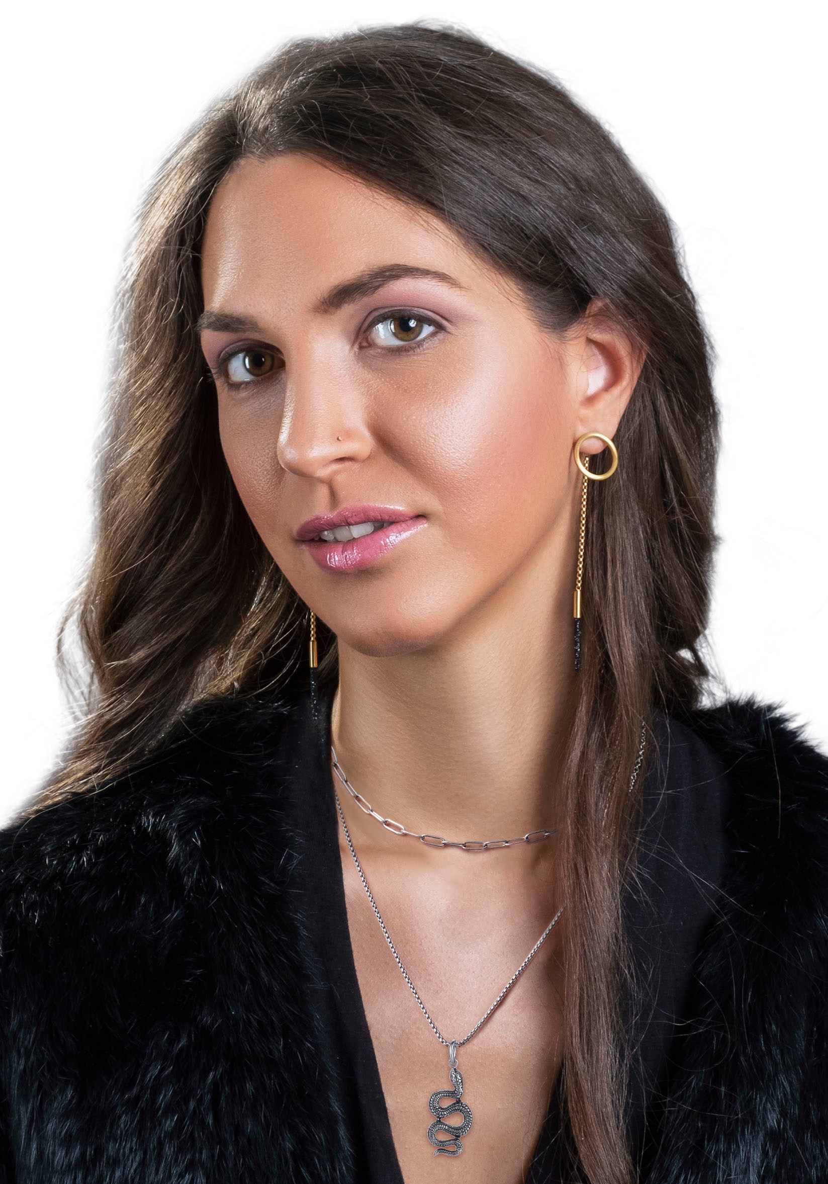 Firetti Kette mit Anhänger »Schmuck Geschenk Snake«, (Set, 1 tlg.)
