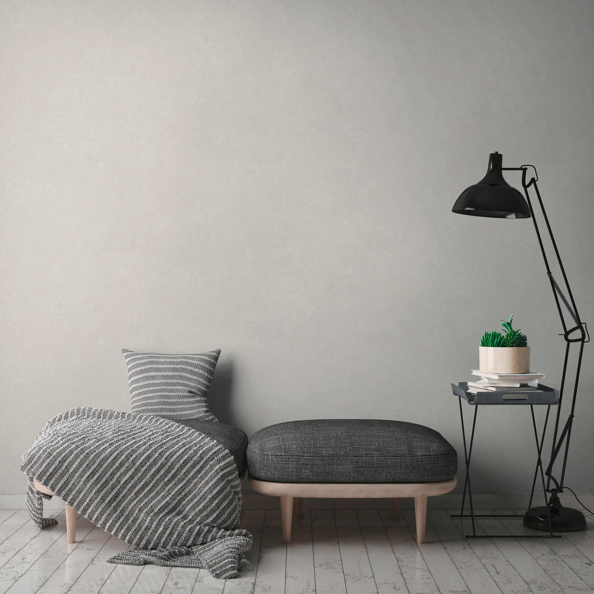 A.S. Création Vliestapete »Geo Effect«, unifarben-Ton-in-Ton-einfarbig, Uni Tapete einfarbig Tapeten Wohnzimmer Schlafzimmer Küche modern Büro