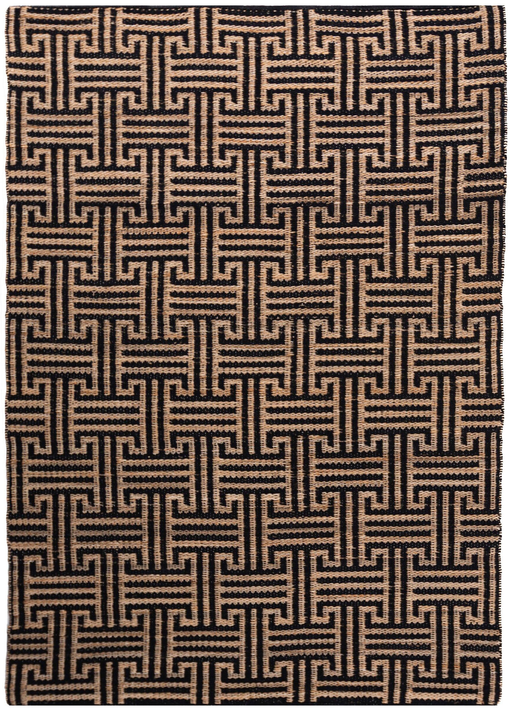 FLAIR RUGS Teppich »Meander Jute«, rechteckig, mit griechischem Muster
