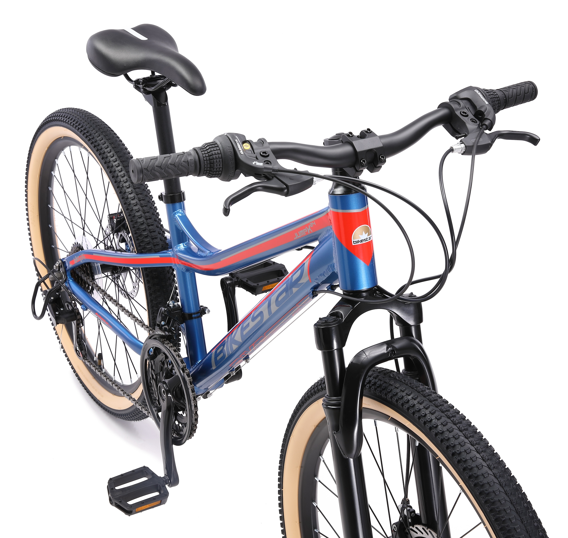 Bikestar Jugendfahrrad 21 Gang Shimano RD-TY300 Schaltwerk Kettenschaltung für Damen und Herren, Kettenschaltung