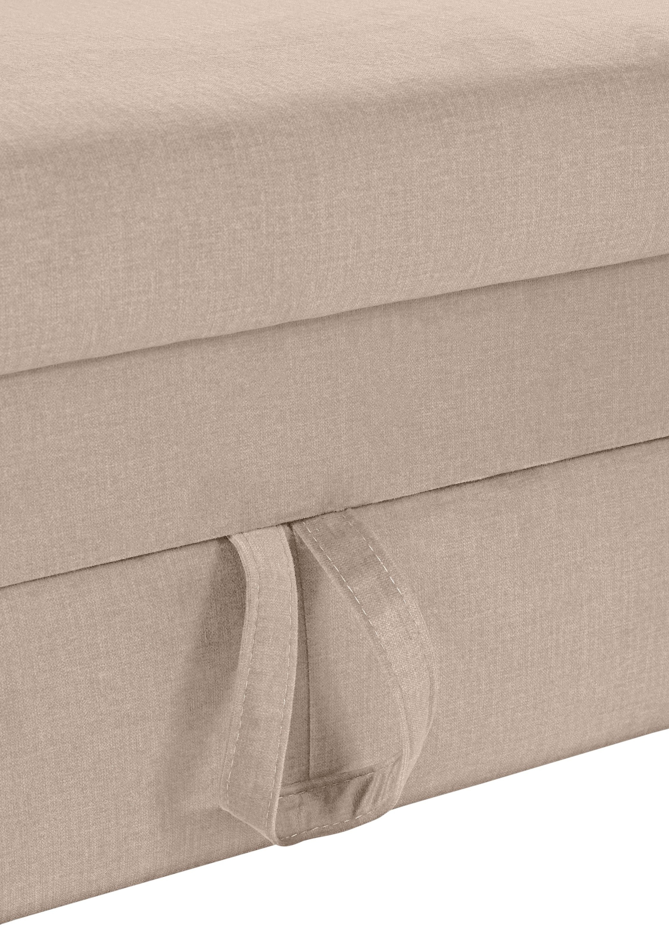 COTTA Polstergarnitur »Morven L-Form«, (Set), Set bestehend aus: Ecksofa mit Kopfteilverstellung & Hocker