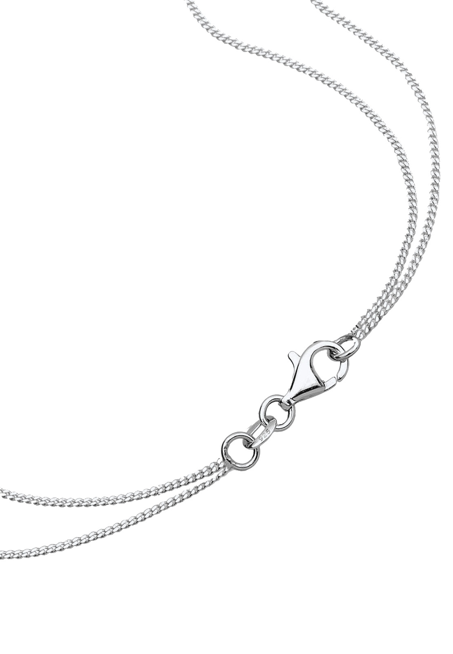 Elli Gliederkette »Layer 2-lagig mit Kreisen 925 Silber«