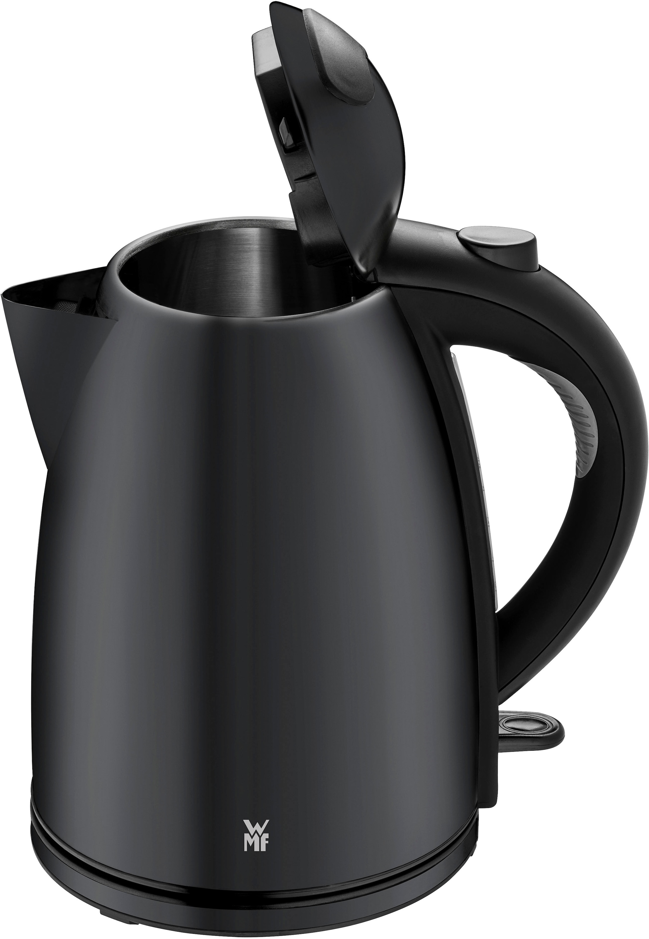 WMF Wasserkocher »Stelio Deep Black«, 1,7 l, 2400 W, Cromargan, beleuchtete Wasserstandsanzeige, 2400 Watt