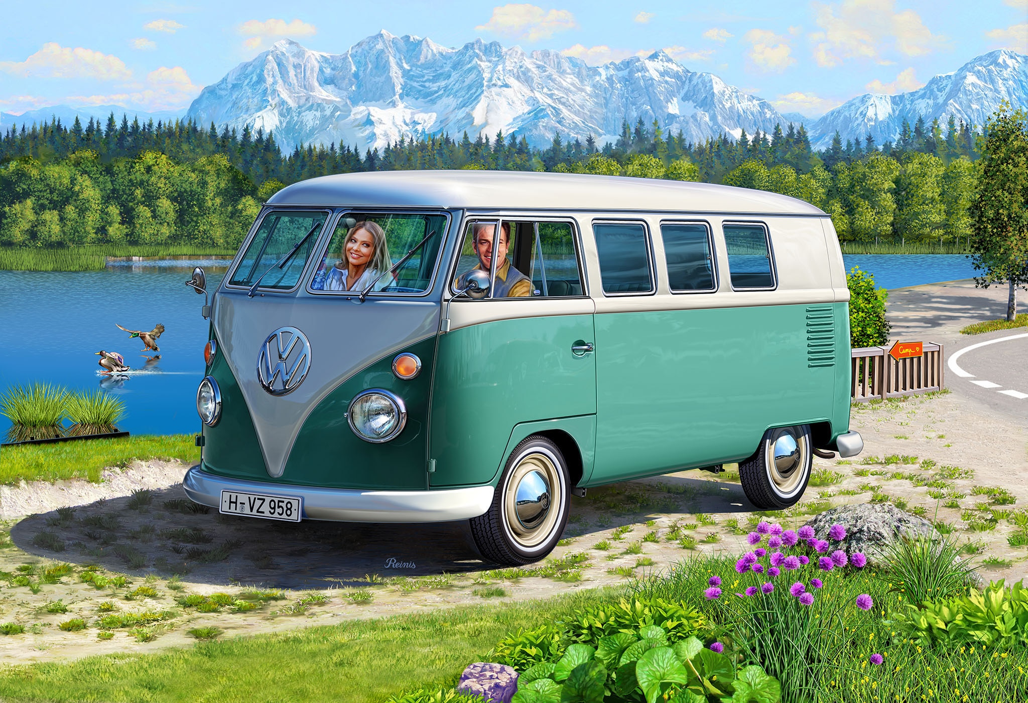 Revell® Modellbausatz »VW T1 Bus« 1:24 Made in Europe