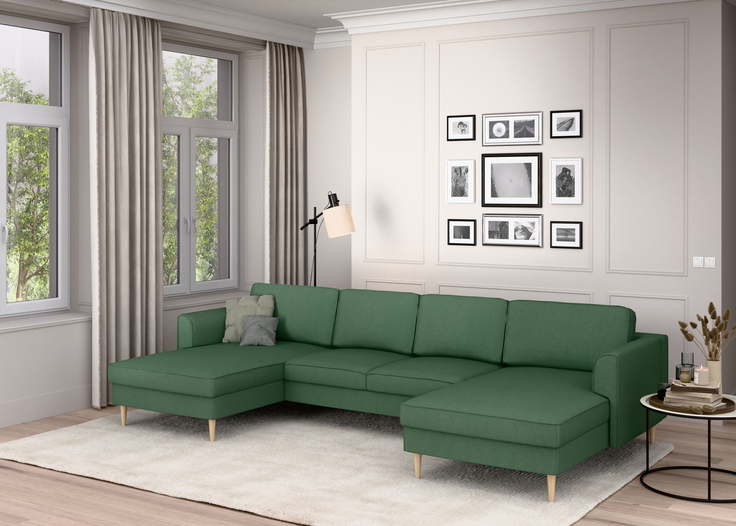 Home affaire Wohnlandschaft »Booster, whlw. mit Schlaffunktion & Bettkasten günstig online kaufen