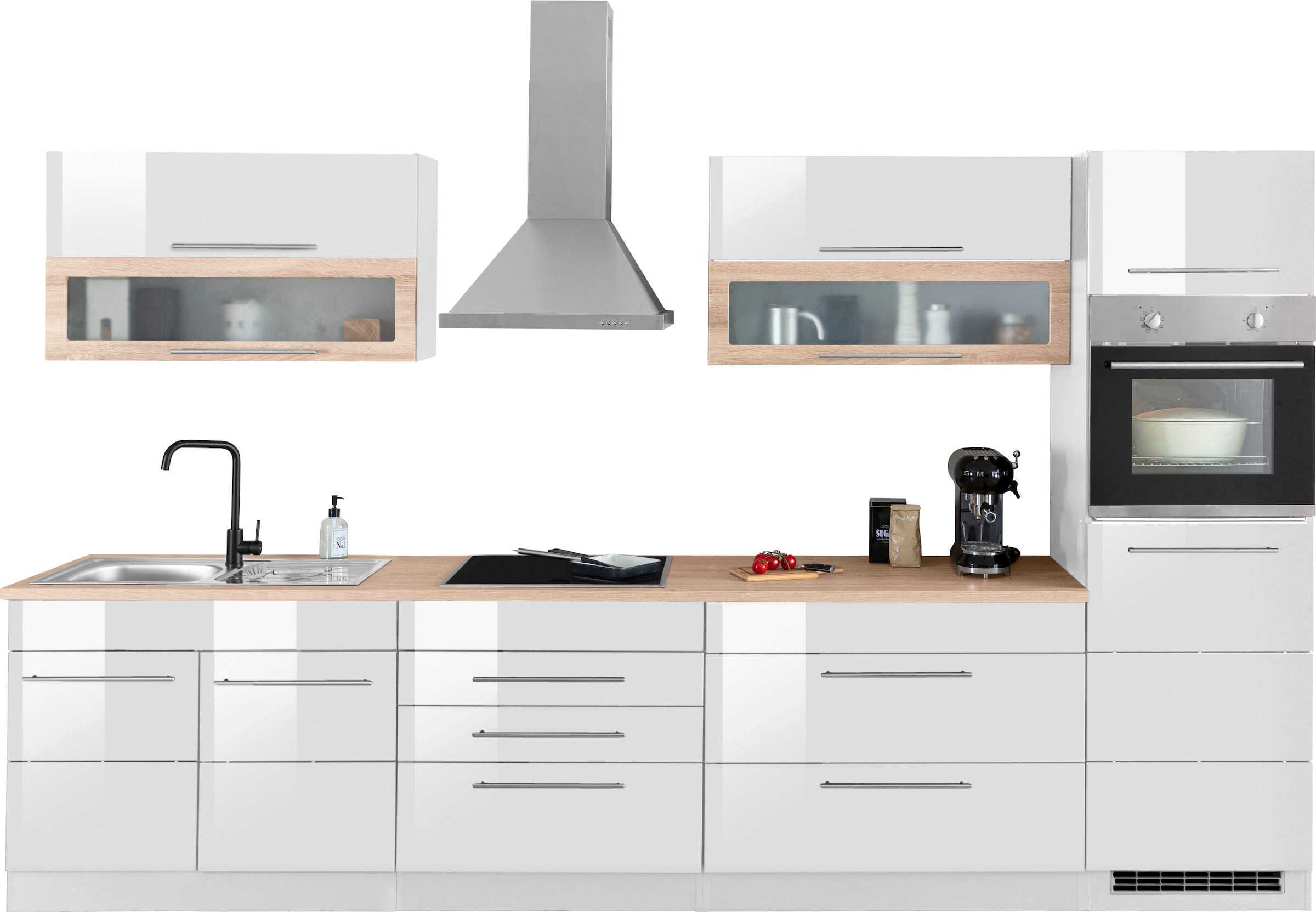 KOCHSTATION Küchenzeile »KS-Wien« Breite 340 cm, wahlweise mit E-Geräten un günstig online kaufen
