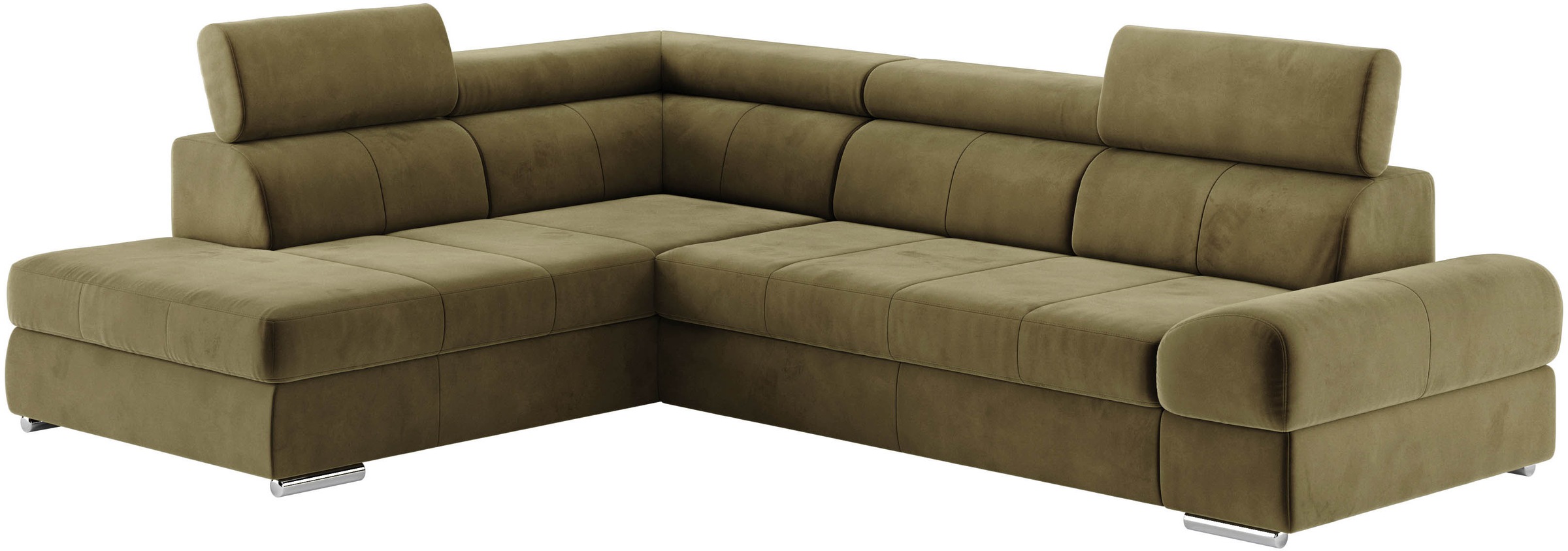 sit&more Ecksofa »Broadway L-Form«, mit verstellbaren Kopfteilen, wahlweise mit Bettfunktion